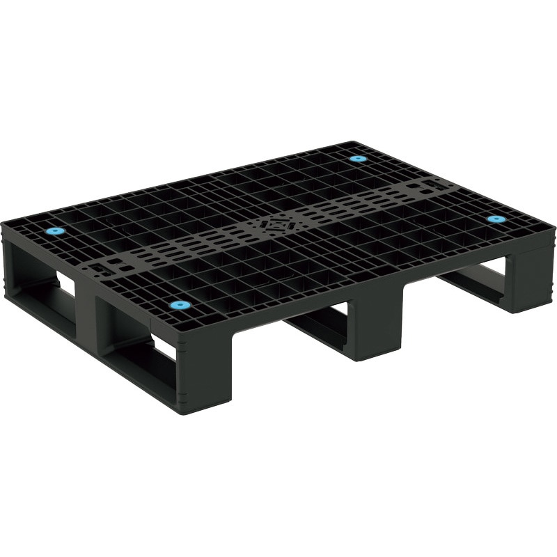 80495900BKRCP プラスチックパレット サンコー(三甲) 片面四方差し 再生ブラック色