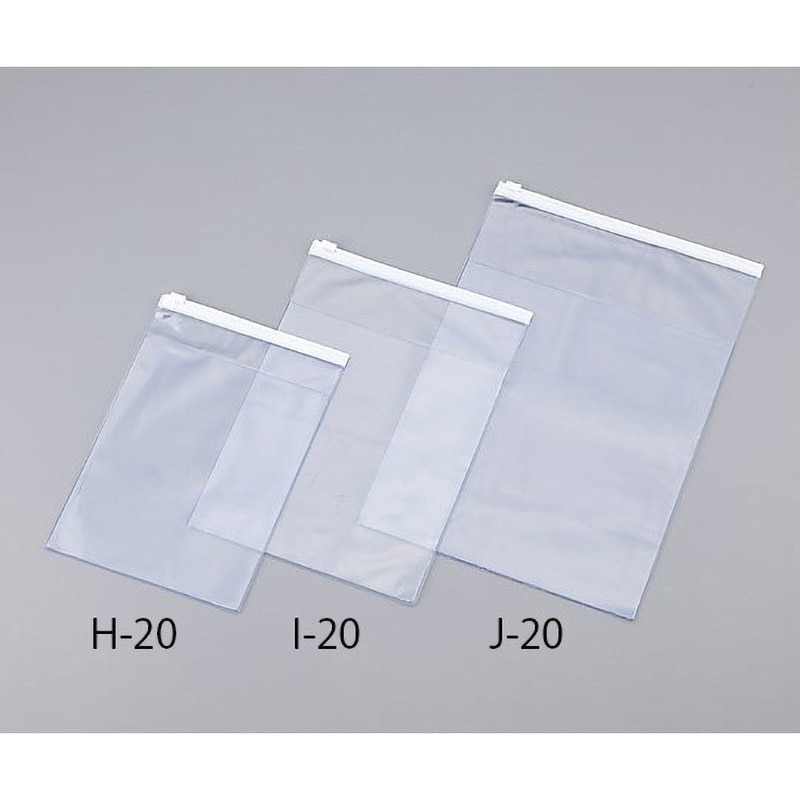 J-20 天チャック院内薬袋 金鵄製作所 外ポケット付・透明 - 【通販