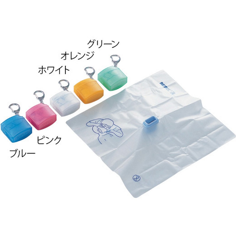 人工呼吸用マウスシート レサコ アズワン 寸法(マウスピース)27×15