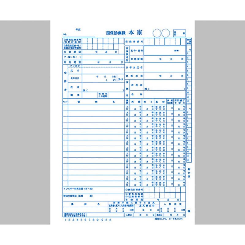 1号紙 国保カルテ アズワン サイズA4寸法297×210mm 1袋(100枚) - 【通販モノタロウ】