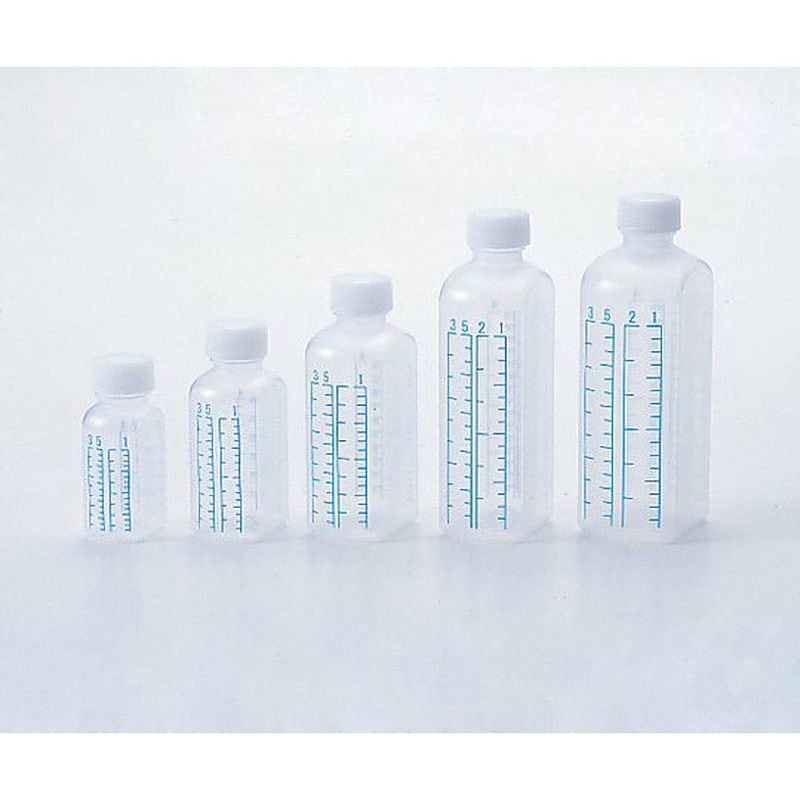 投薬瓶(カラー目盛付)未滅菌 アズワン 容量150mL  1箱(100本)