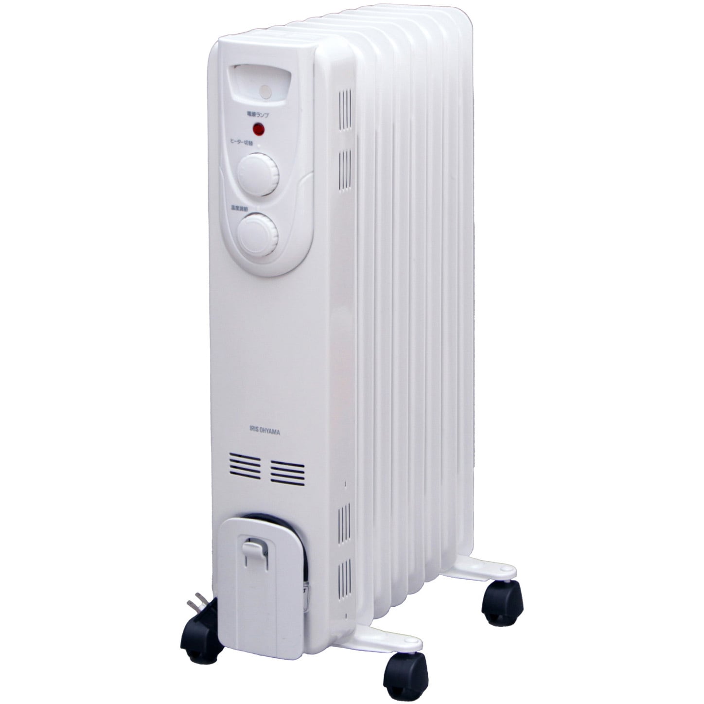 IOH-1208KS-W オイルヒーター ストレートフィン アイリスオーヤマ 1台