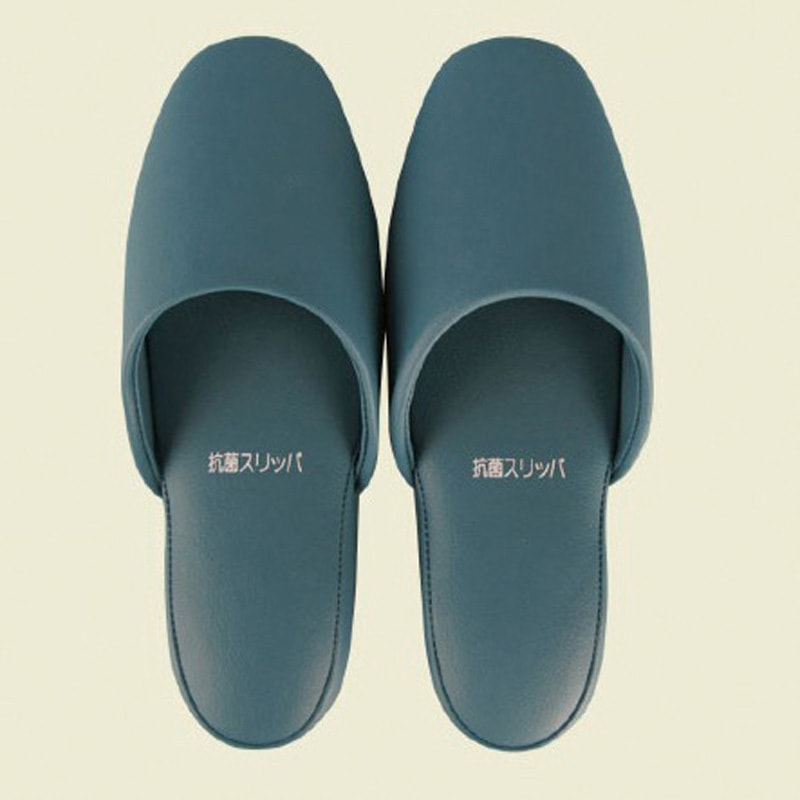 オーミケンシ 抗菌レザー調スリッパ 10足組 36052 ブルー 10足 オーミケンシ 抗菌レザー調スリッパ 36052 ブルー 10足 オーミケンシ
