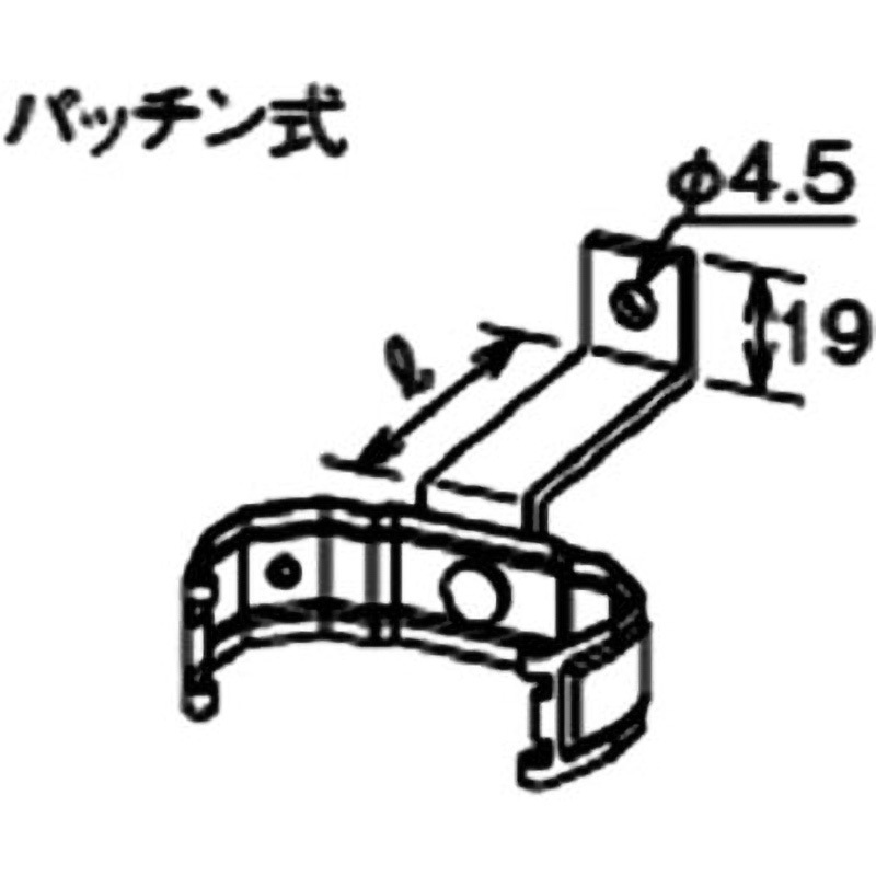 MQC75631S 控金具鉄骨用 Panasonic(パナソニック) (たてとい)PC30サイズ 1箱(50個) MQC75631S