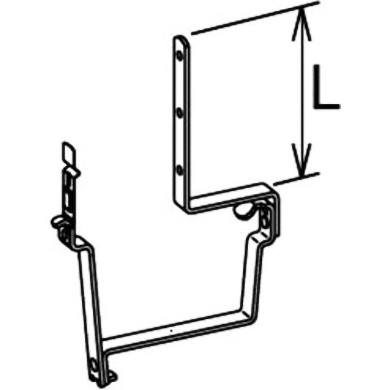 KKW036 受金具 軒曲げ用 Panasonic(パナソニック) 亜鉛メッキ仕上げ