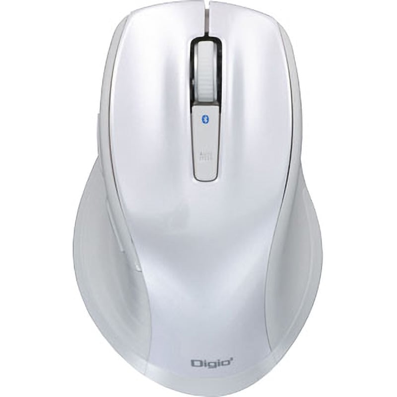 MUS-BKF149W 大型Bluetooth静音5ボタンBlueLEDマウス ナカバヤシ 無線 ホワイト色   MUS-BKF149W