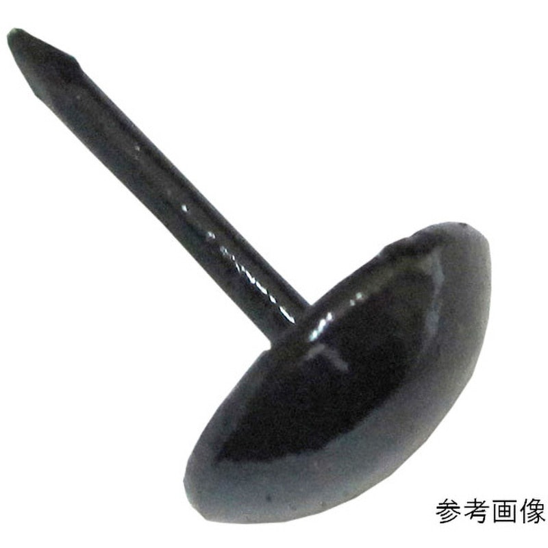 4F081 黒塗太鼓鋲 4Fシリーズ BEAVER(ビーバー) 寸法10mm 1パック(30個