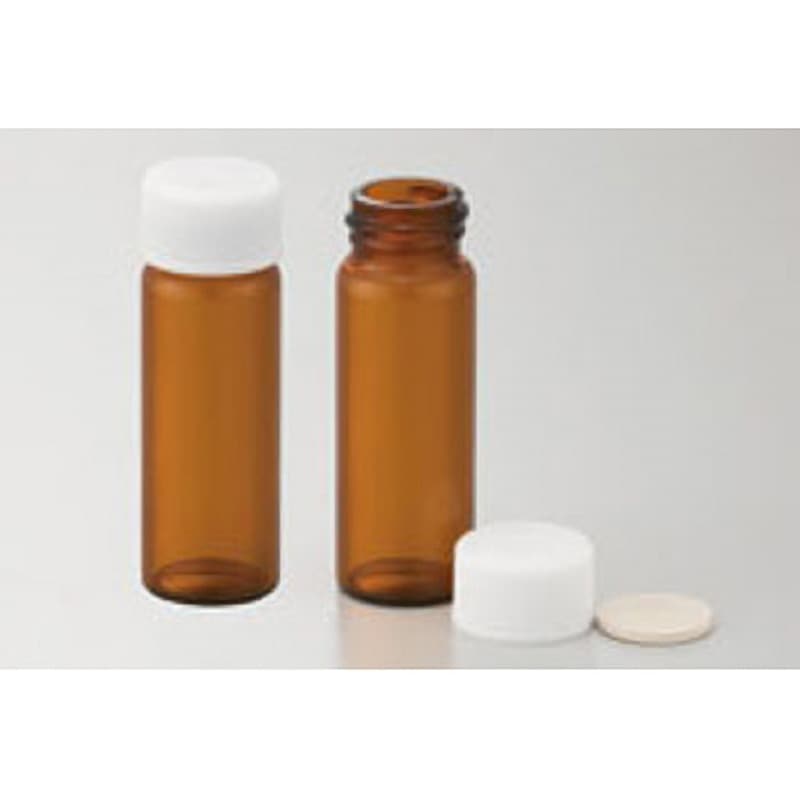 250079 ねじ口瓶 白蓋TF付 NEG(日電理化硝子) PP白キャップ付き  1箱(100本)