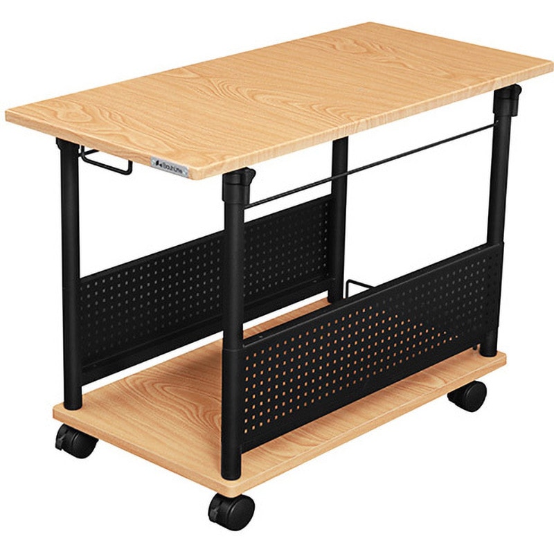 BHD-820H-WD Bauhutte 昇降式L字デスク ビーズ 寸法390×820×570(570