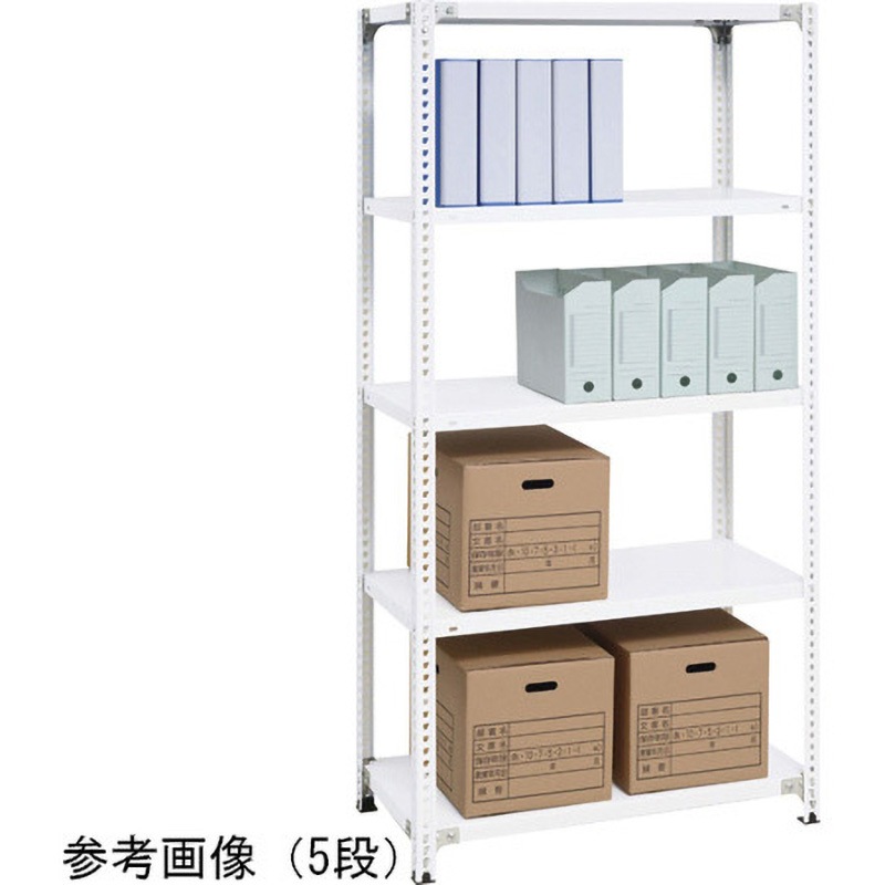 KAN-3375W スチール物品棚〈軽量セミボルトレス型〉120kgタイプ KAN