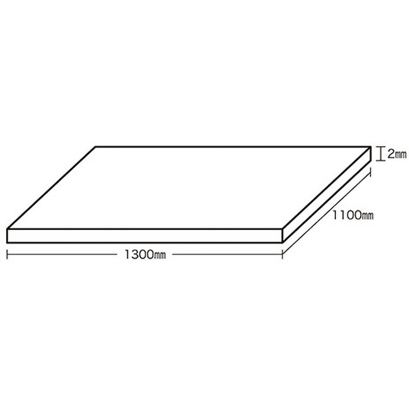 A032-2UL アクリル 乳白半透明 A032シリーズ 光 寸法2×1100×1300mm