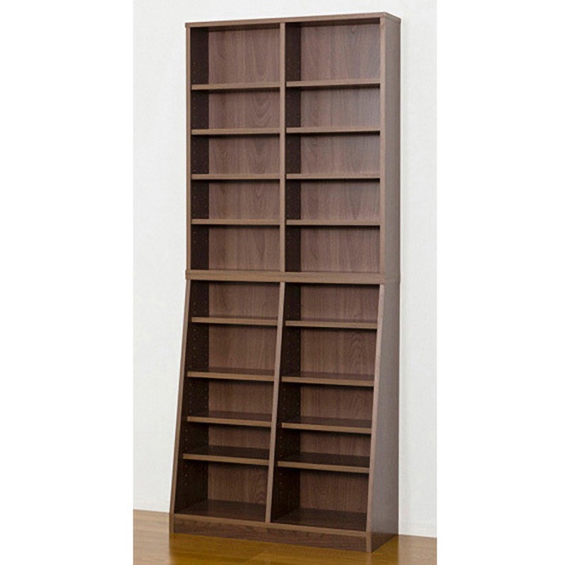 12139 大容量ホームシェルフ W75 クロシオ ウォールナット色