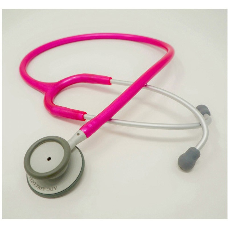 AD709PR ADスコープ クリニシャンステトスコープライト AD709シリーズ ユーメド貿易 パウダーラズベリー色 全長76cm