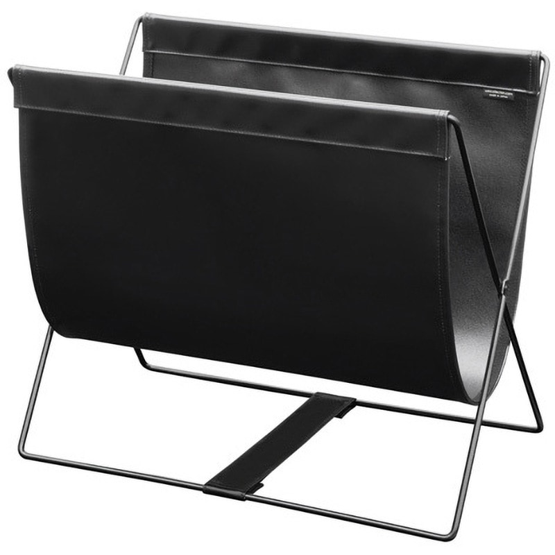 Color:ブラック サキ 手荷物入れ セルフワゴン メッシュ×レザー調 PVC