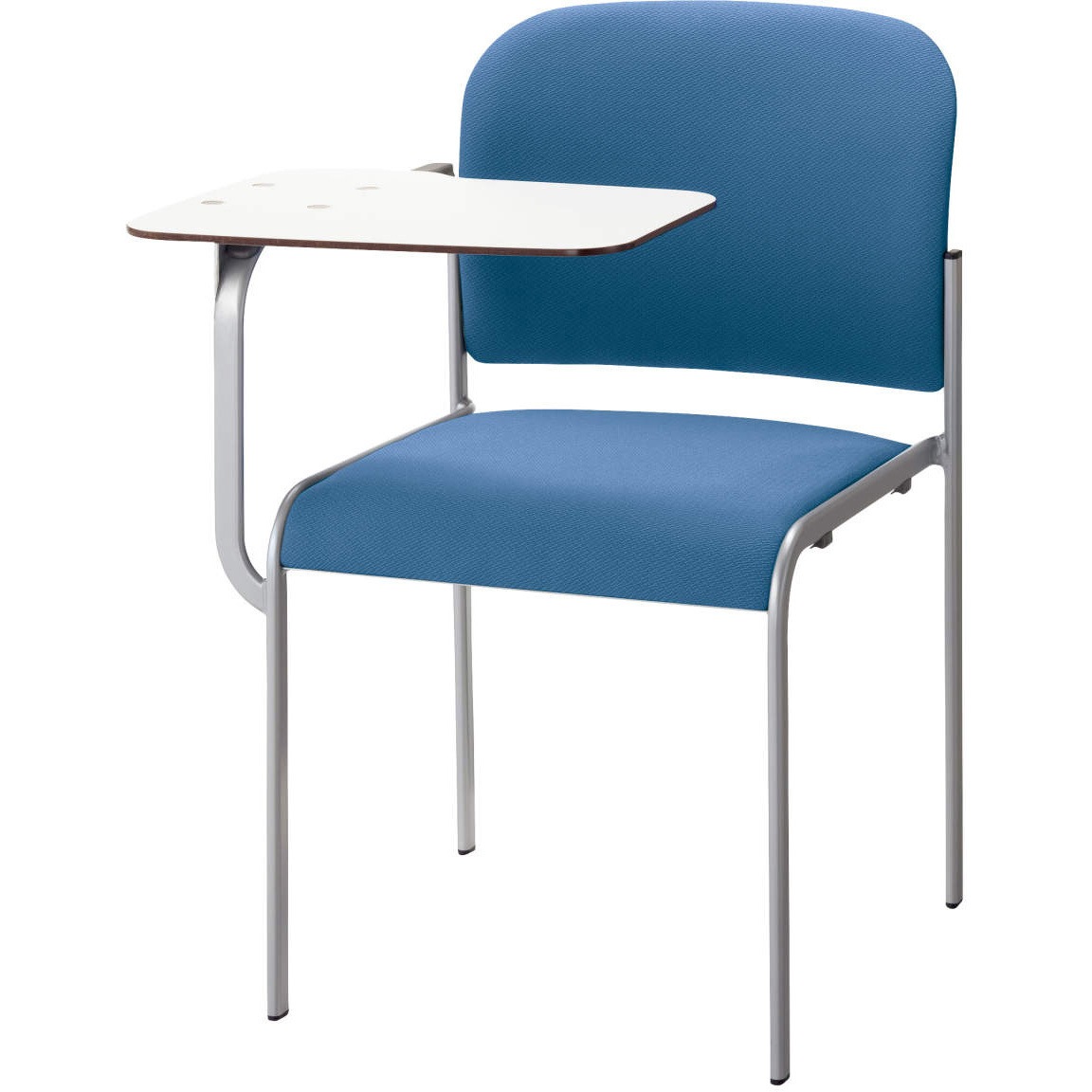 No．662FN スタッキングチェアー LION (ライオン事務器) ブルー色 メモ台付 質量6.6kg 幅640mm奥行678mm高さ760mm 25,546円