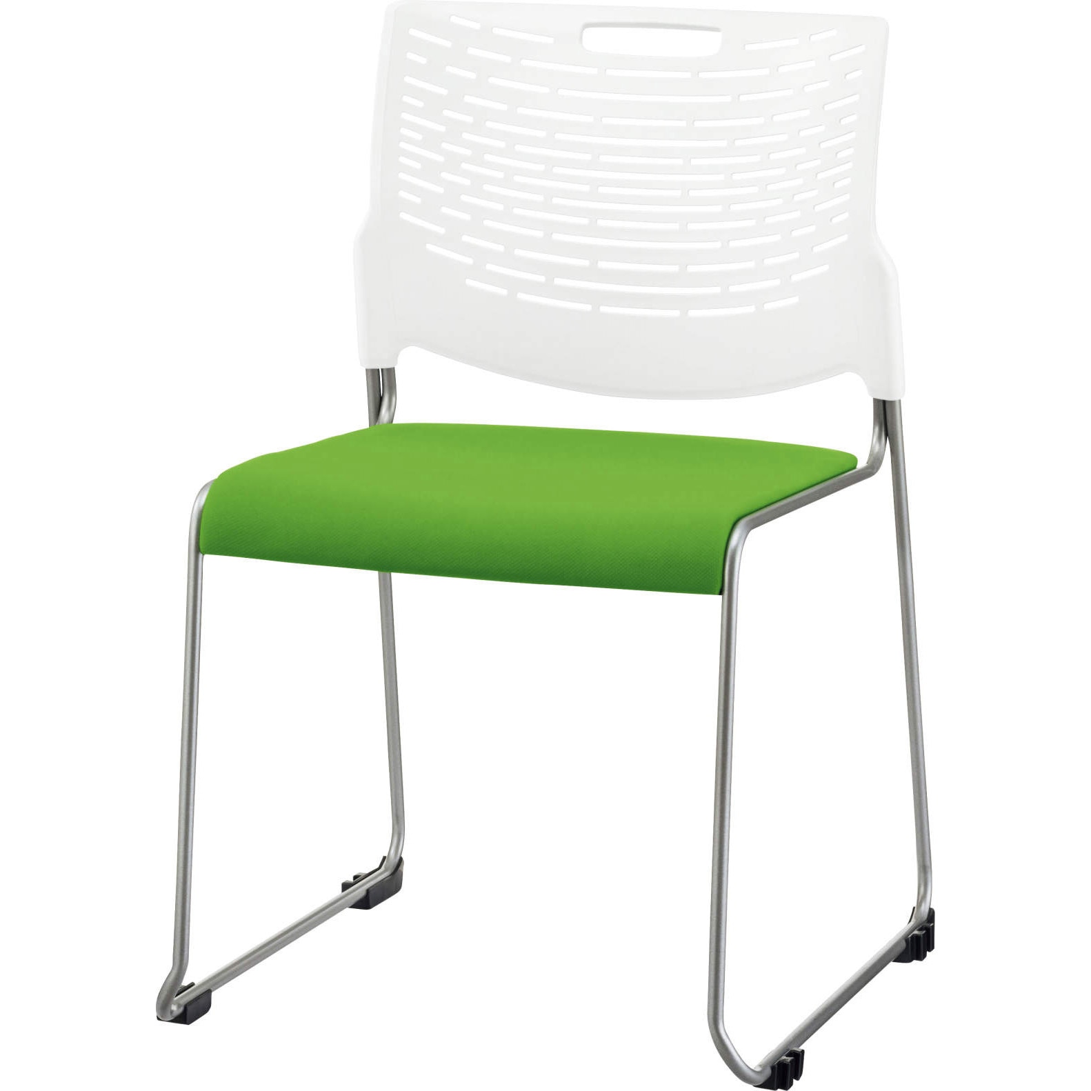 No．1780NF-W スタッキングチェアー ハープ LION (ライオン事務器) 高さ772mm幅505mm奥行531mm