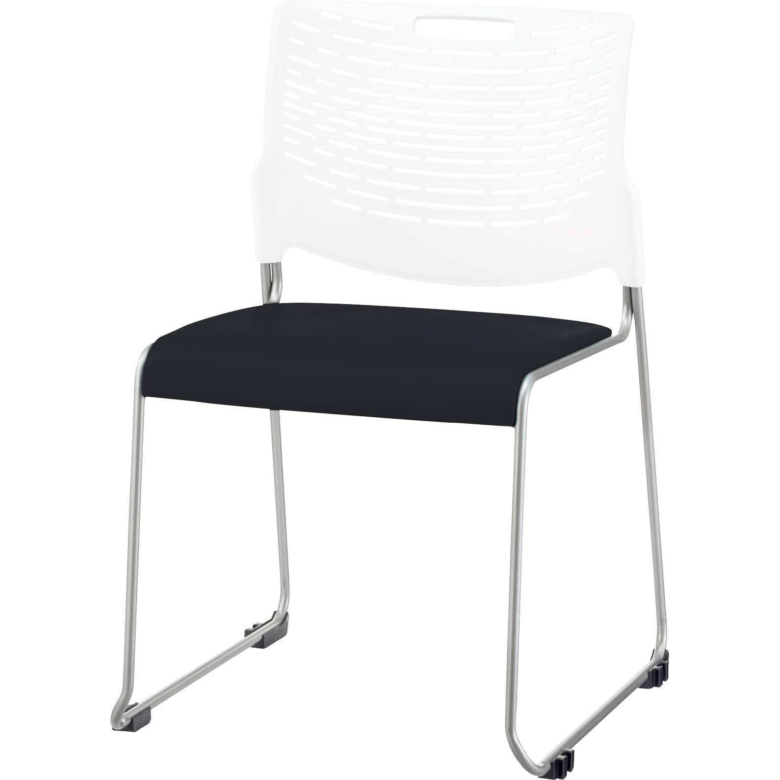 No．1780NS-W スタッキングチェアー ハープ LION (ライオン事務器) 高さ772mm幅505mm奥行531mm