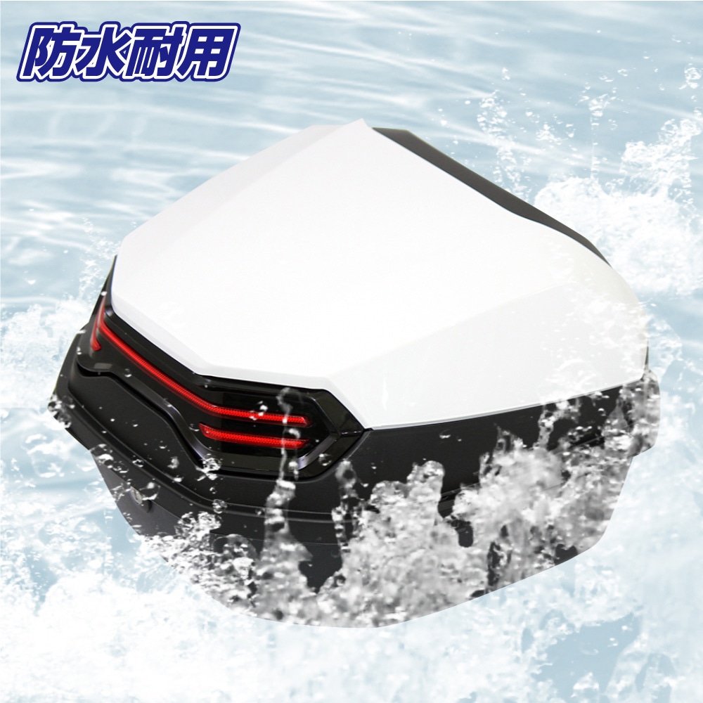 MM18-40L-WH バイク用 リアボックス リーベン トップケース 40L