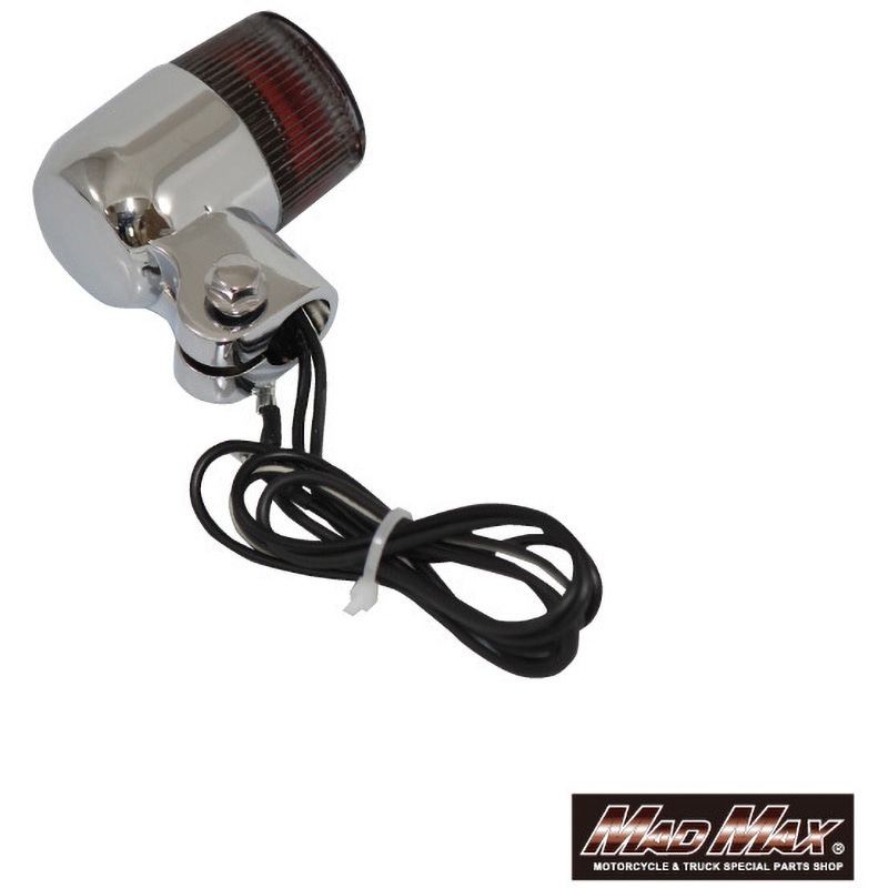 汎用 丸型 ヨーロピアンウインカー 黄ばみ 取付ステー(ショート)付き 2