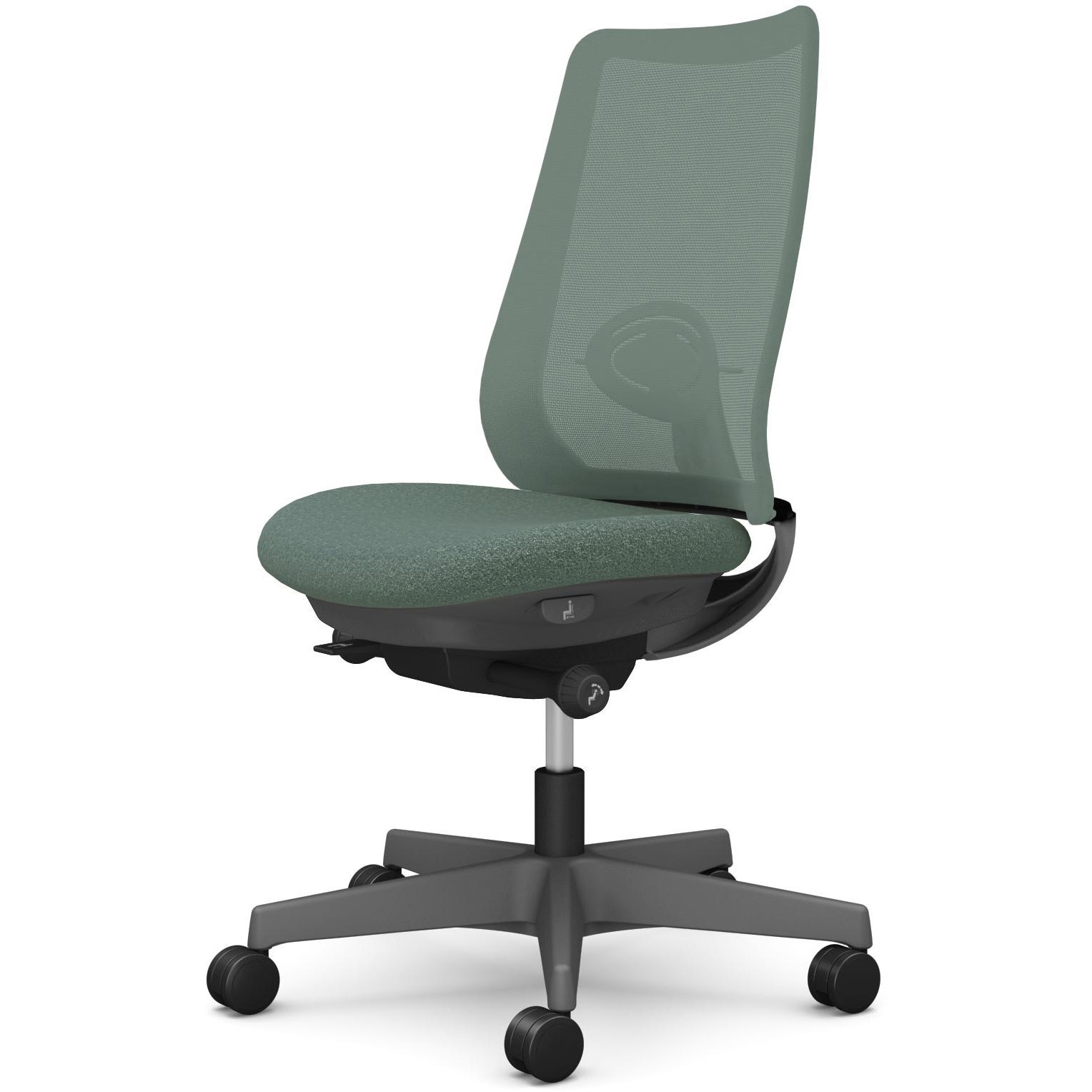 CF11XE F1K5 ポータムシリーズ/肘なし/背メッシュ/スタンダードタイプ/ダークグレーボディ/ハンガー無/ランバー有/ナイロンキャスター 1脚 オカムラ(岡村製作所) 【通販モノタロウ】