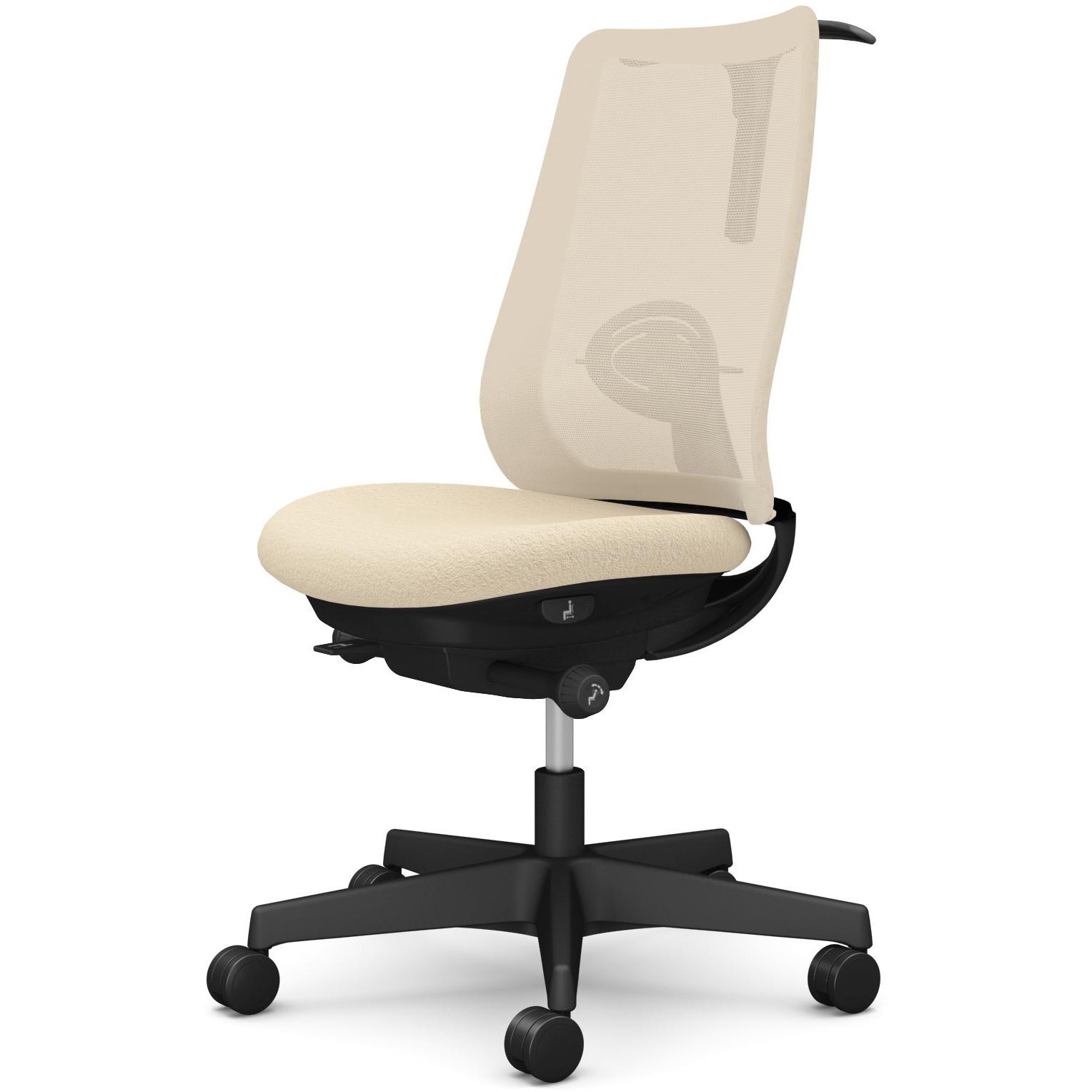 CF12XS F1K2 ポータムシリーズ/肘なし/背メッシュ/スタンダードタイプ/ブラックボディ/ハンガー有/ランバー有/ナイロンキャスター 1脚 オカムラ(岡村製作所) 【通販モノタロウ】