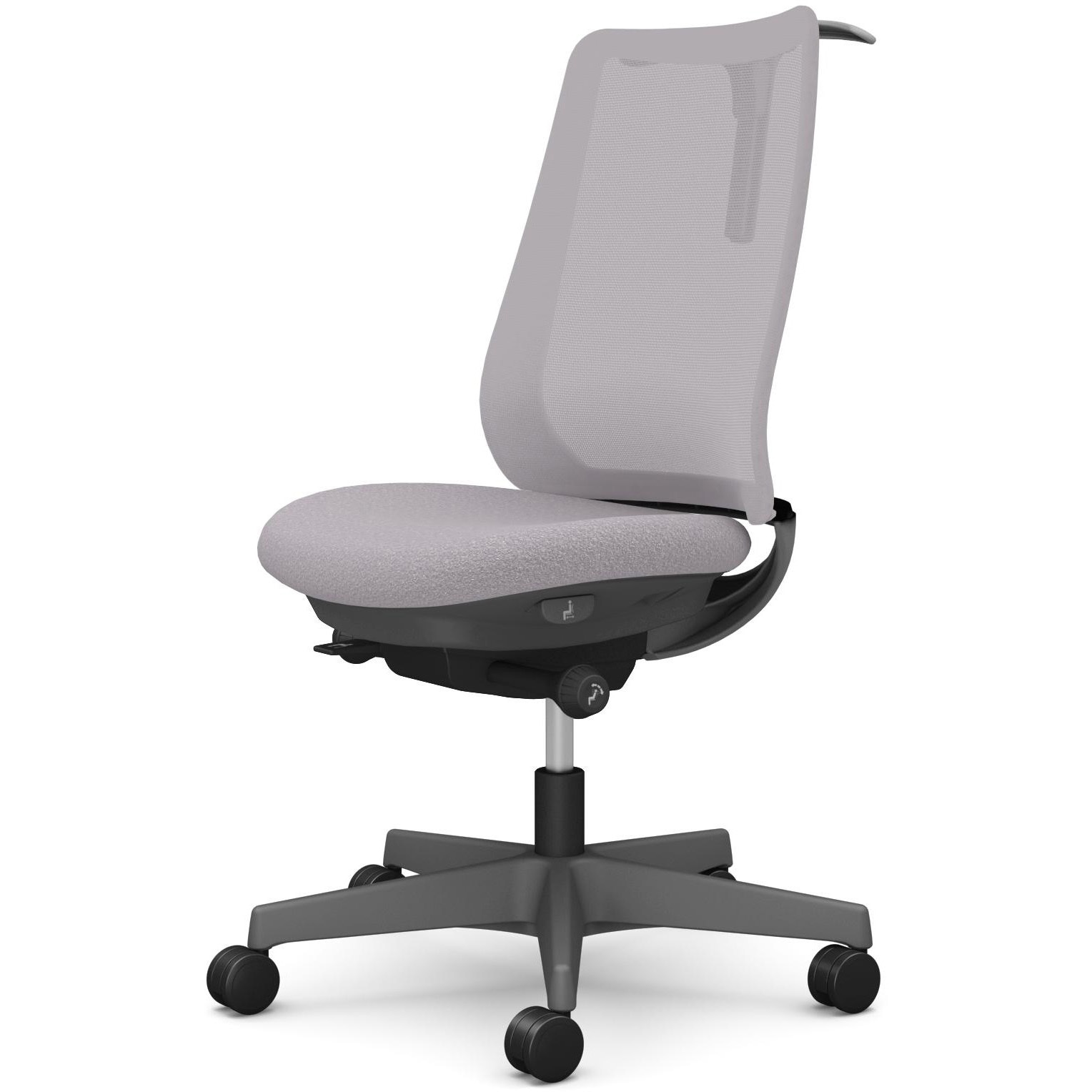 CF12ZA F1K1 ポータムシリーズ/肘なし/背メッシュ/スタンダードタイプ/ダークグレーボディ/ハンガー有/ランバー無/ウレタンキャスター 1脚 オカムラ(岡村製作所) 【通販モノタロウ】