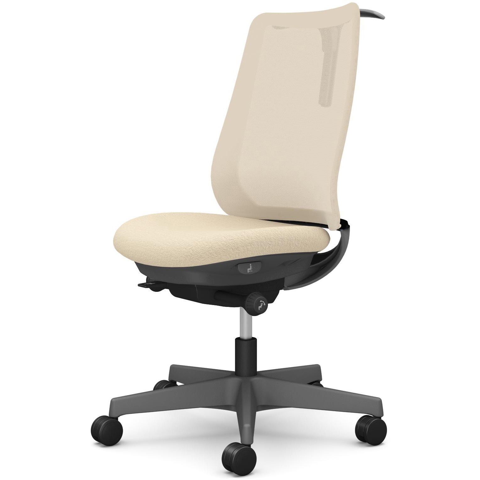 CF12ZA F1K2 ポータムシリーズ/肘なし/背メッシュ/スタンダードタイプ/ダークグレーボディ/ハンガー有/ランバー無/ウレタンキャスター 1脚 オカムラ(岡村製作所) 【通販モノタロウ】 41,587円