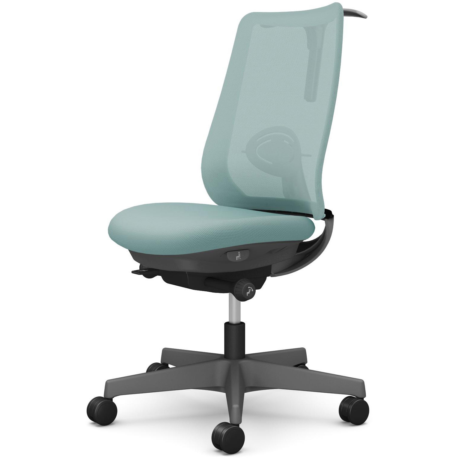 CF12ZE FKA6 ポータムシリーズ/肘なし/背メッシュ/スタンダードタイプ/ダークグレーボディ/ハンガー有/ランバー有/ウレタンキャスター 1脚 オカムラ(岡村製作所) 【通販モノタロウ】