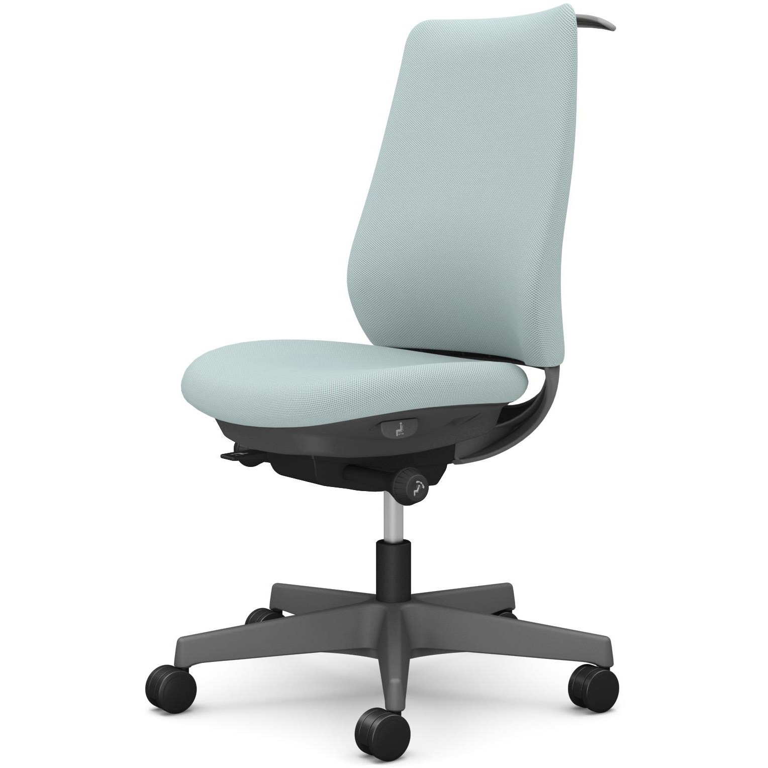 CF14XA FRU6 ポータムシリーズ/肘なし/背クッション/スタンダードタイプ/ダークグレー/ハンガー有/ランバー無/ナイロンキャスター 1脚 オカムラ(岡村製作所) 【通販モノタロウ】