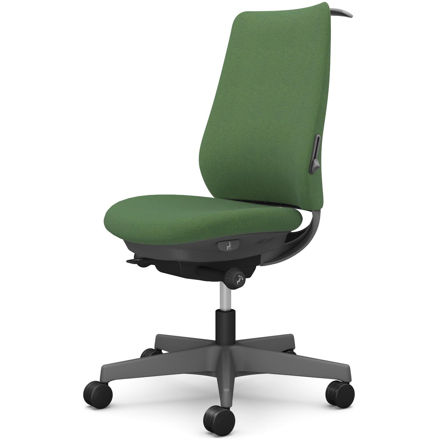 CF14XE FKY5 ポータムシリーズ/肘なし/背クッション/スタンダードタイプ/ダークグレー/ハンガー有/ランバー有/ナイロンキャスター 1脚 オカムラ(岡村製作所) 【通販モノタロウ】