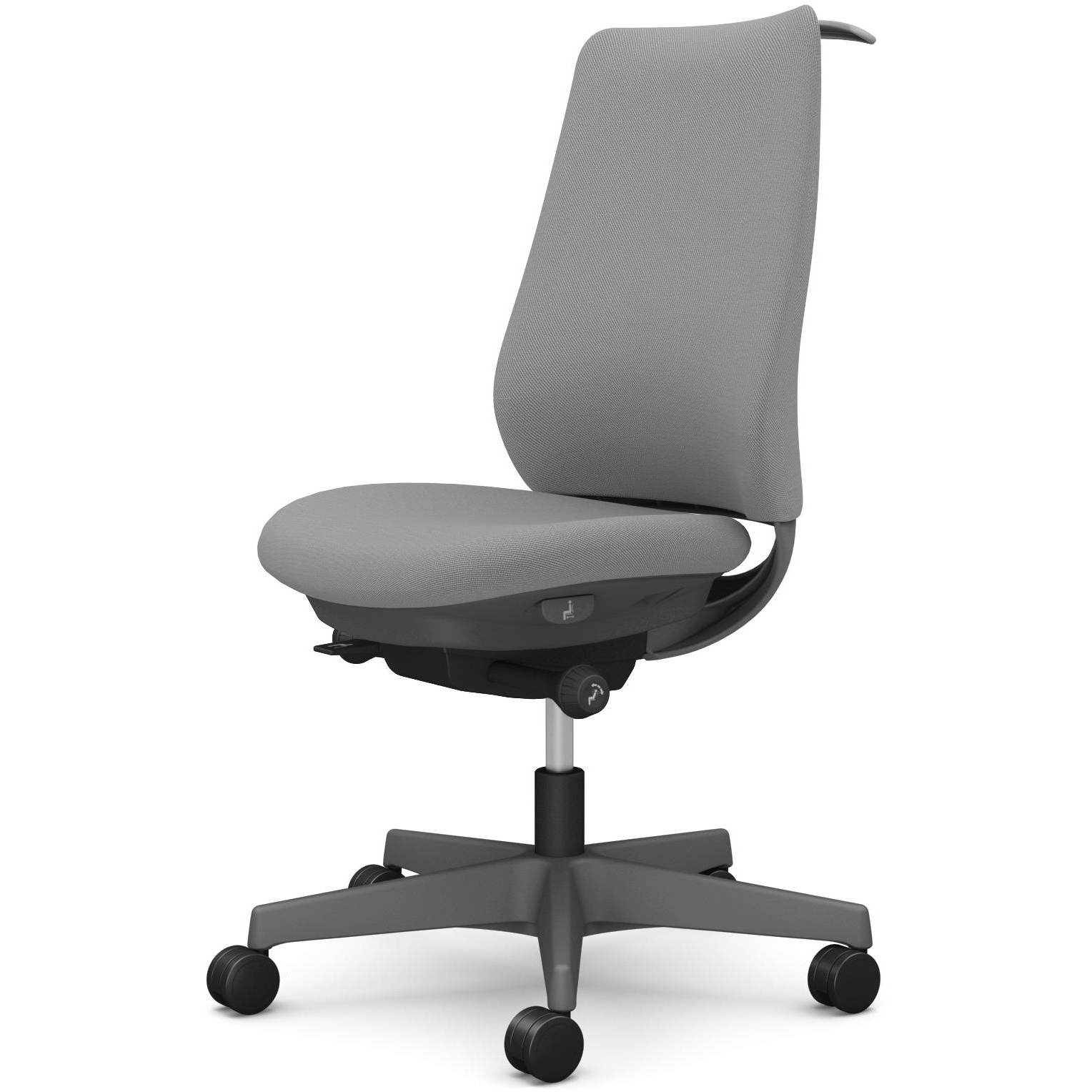 CF14ZA FKY2 ポータムシリーズ/肘なし/背クッション/スタンダードタイプ/ダークグレー/ハンガー有/ランバー無/ウレタンキャスター 1脚 オカムラ(岡村製作所) 【通販モノタロウ】 42,237円