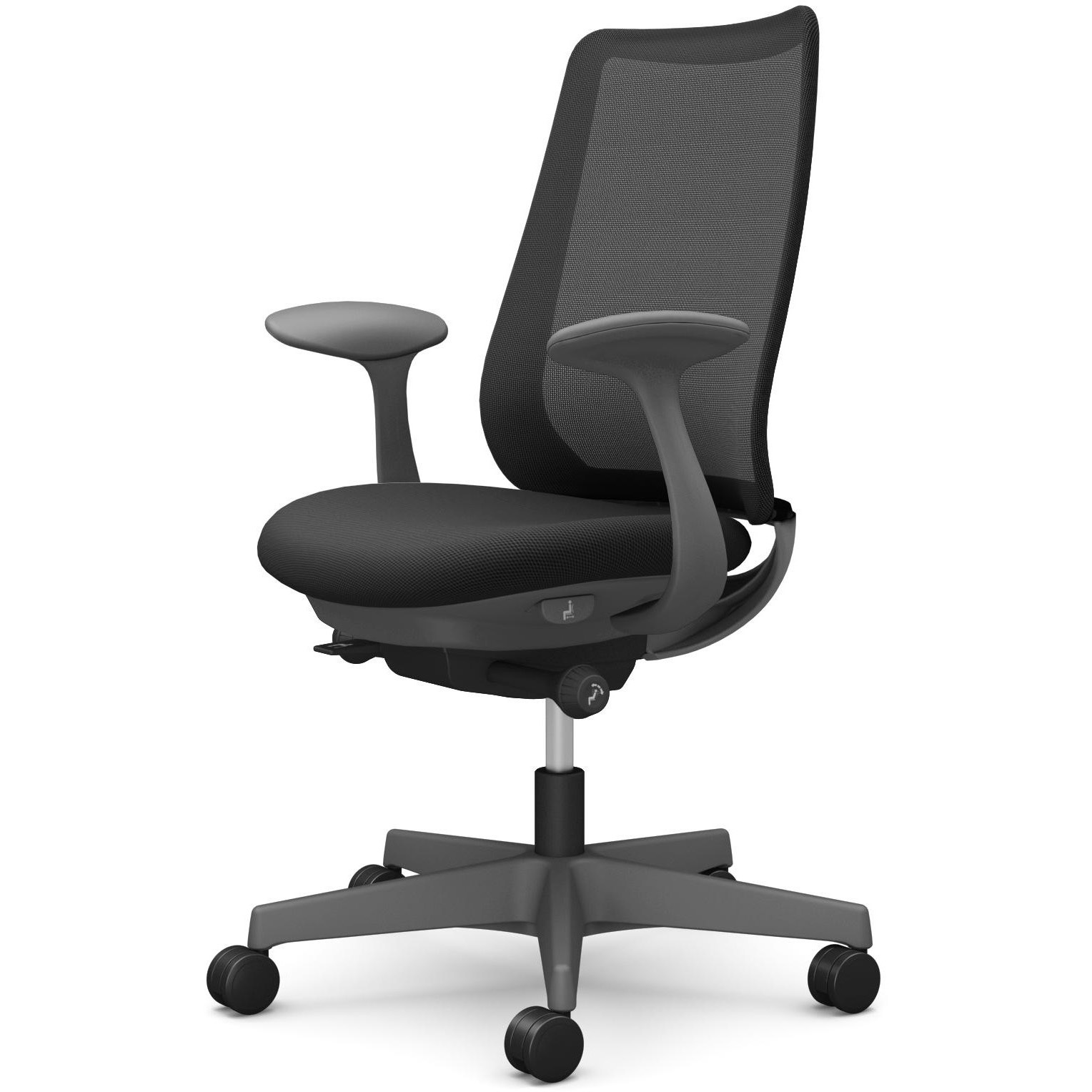 CF21XA FKA1 ポータムシリーズ/固定肘/背メッシュ/スタンダードタイプ/ダークグレーボディ/ハンガー無/ランバー無/ナイロンキャスター 1脚 オカムラ(岡村製作所) 【通販モノタロウ】