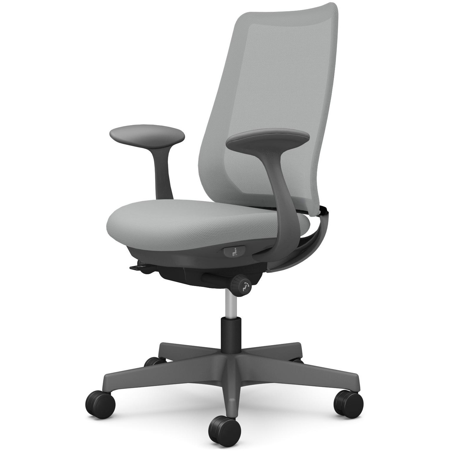 CF21XA FKA3 ポータムシリーズ/固定肘/背メッシュ/スタンダードタイプ/ダークグレーボディ/ハンガー無/ランバー無/ナイロンキャスター 1脚 オカムラ(岡村製作所) 【通販モノタロウ】