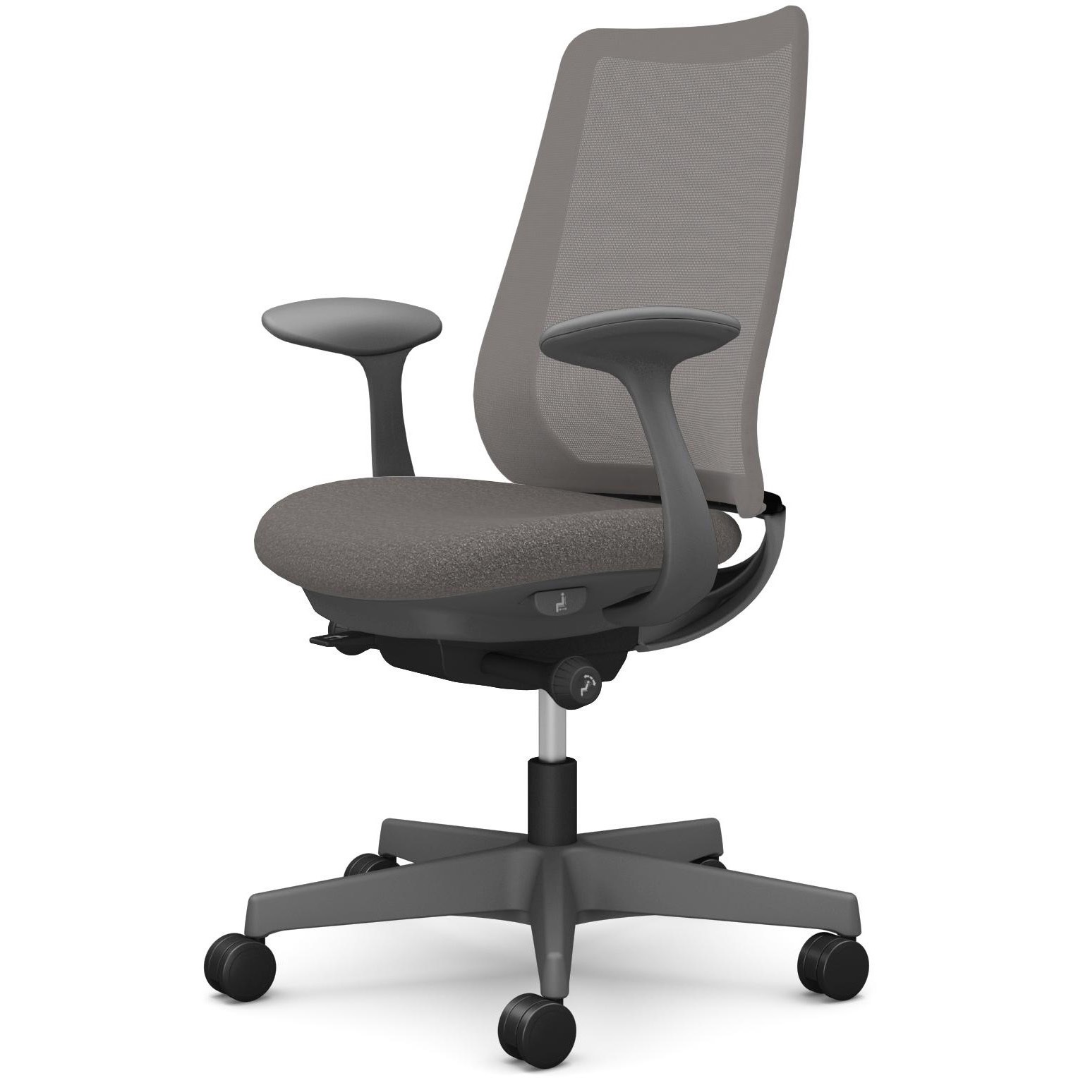 CF21ZA F1K3 ポータムシリーズ/固定肘/背メッシュ/スタンダードタイプ/ダークグレーボディ/ハンガー無/ランバー無/ウレタンキャスター 1脚 オカムラ(岡村製作所) 【通販モノタロウ】