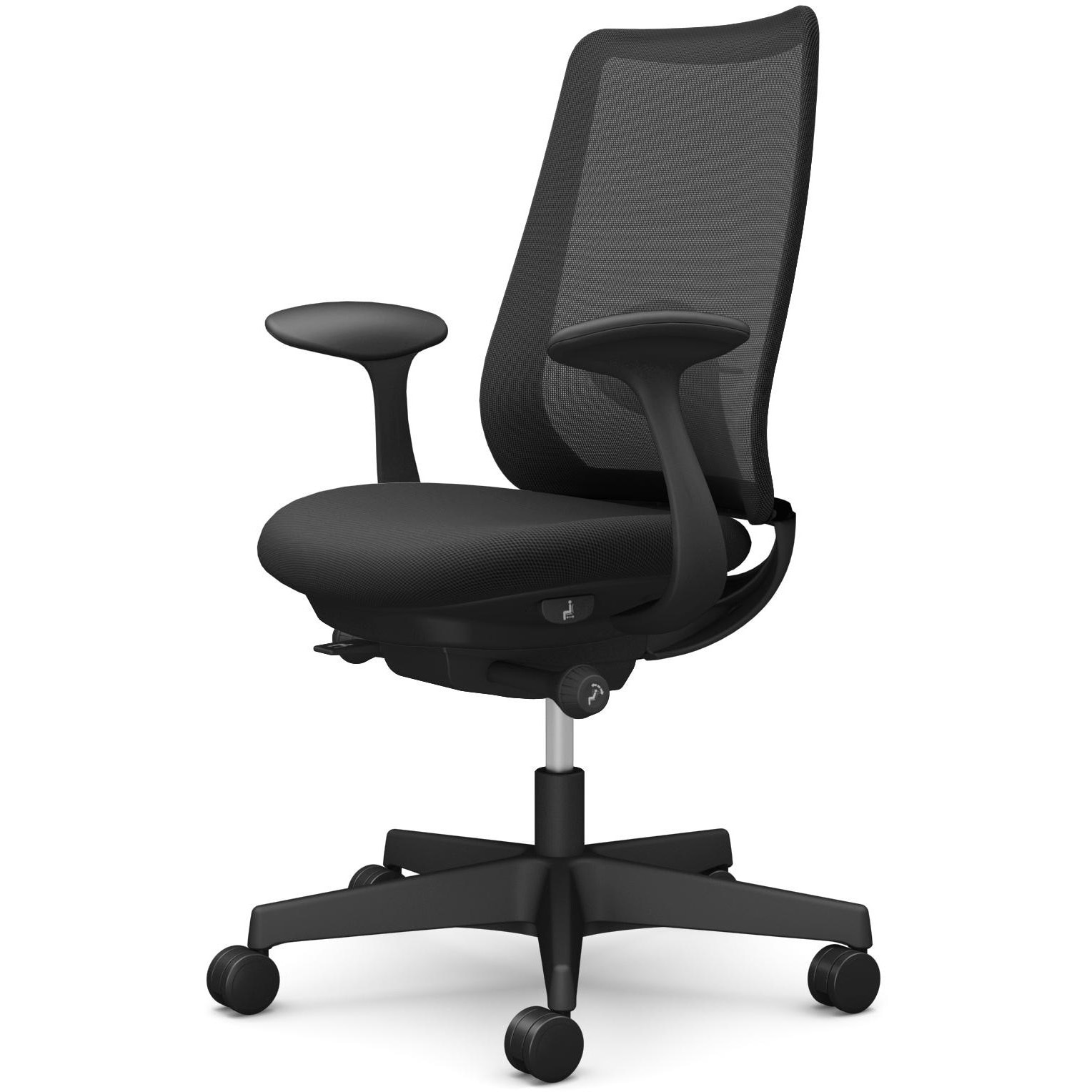 CF21ZS FKA1 ポータムシリーズ/固定肘/背メッシュ/スタンダードタイプ/ブラックボディ/ハンガー無/ランバー有/ウレタンキャスター 1脚 オカムラ(岡村製作所) 【通販モノタロウ】