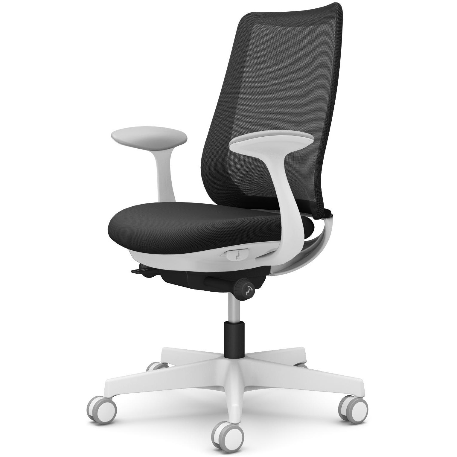 CF21ZW FKA1 ポータムシリーズ/固定肘/背メッシュ/スタンダードタイプ/ホワイトボディ/ハンガー無/ランバー無/ウレタンキャスター 1脚 オカムラ(岡村製作所) 【通販モノタロウ】