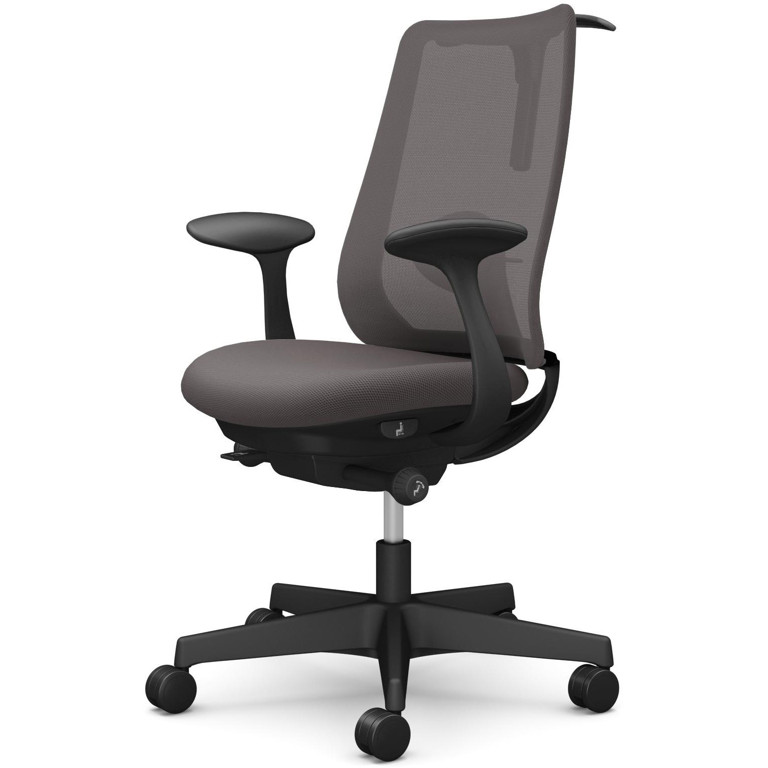 CF22XS FKA2 ポータムシリーズ/固定肘/背メッシュ/スタンダードタイプ/ブラックボディ/ハンガー有/ランバー有/ナイロンキャスター 1脚 オカムラ(岡村製作所) 【通販モノタロウ】