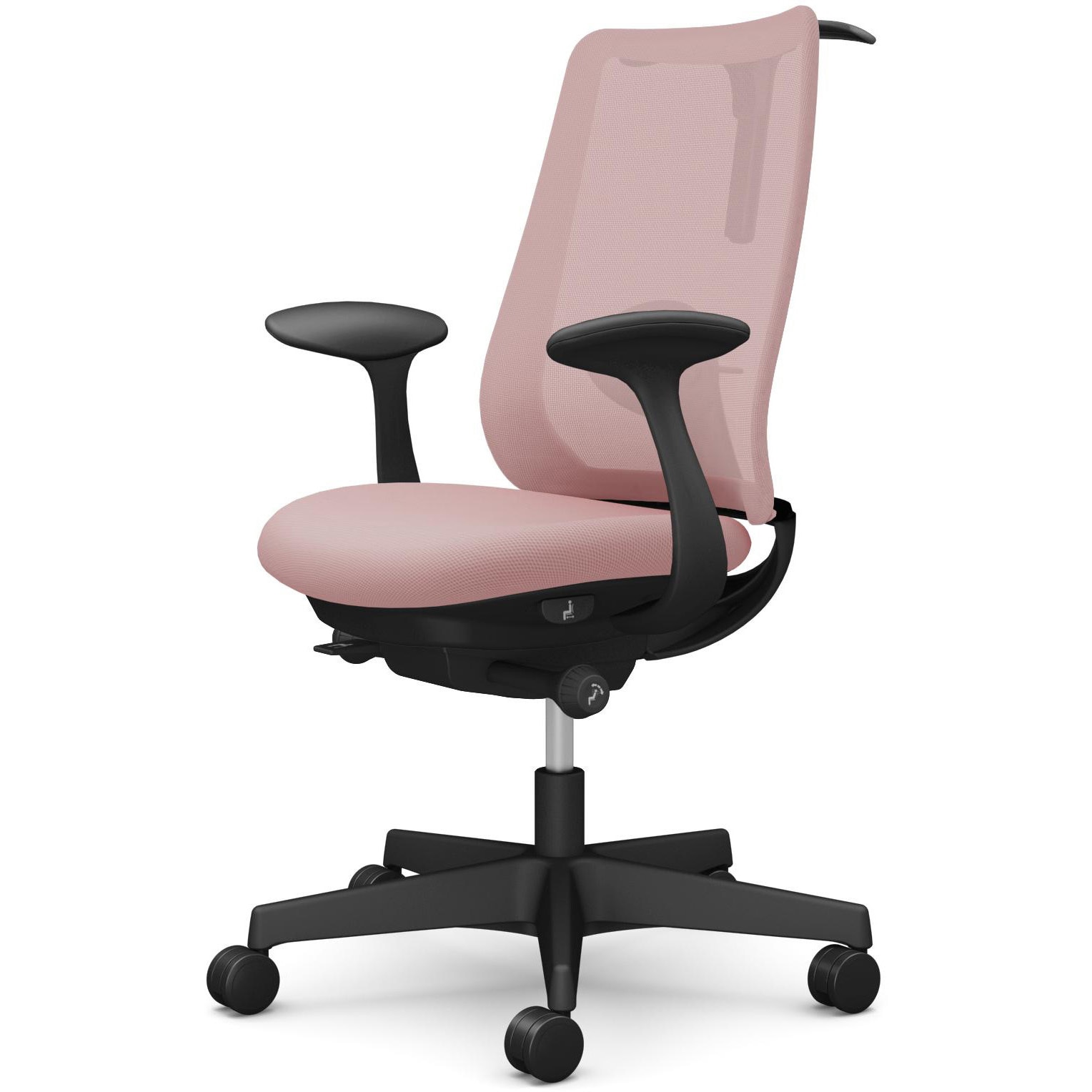 CF22XS FKA7 ポータムシリーズ/固定肘/背メッシュ/スタンダードタイプ/ブラックボディ/ハンガー有/ランバー有/ナイロンキャスター 1脚 オカムラ(岡村製作所) 【通販モノタロウ】