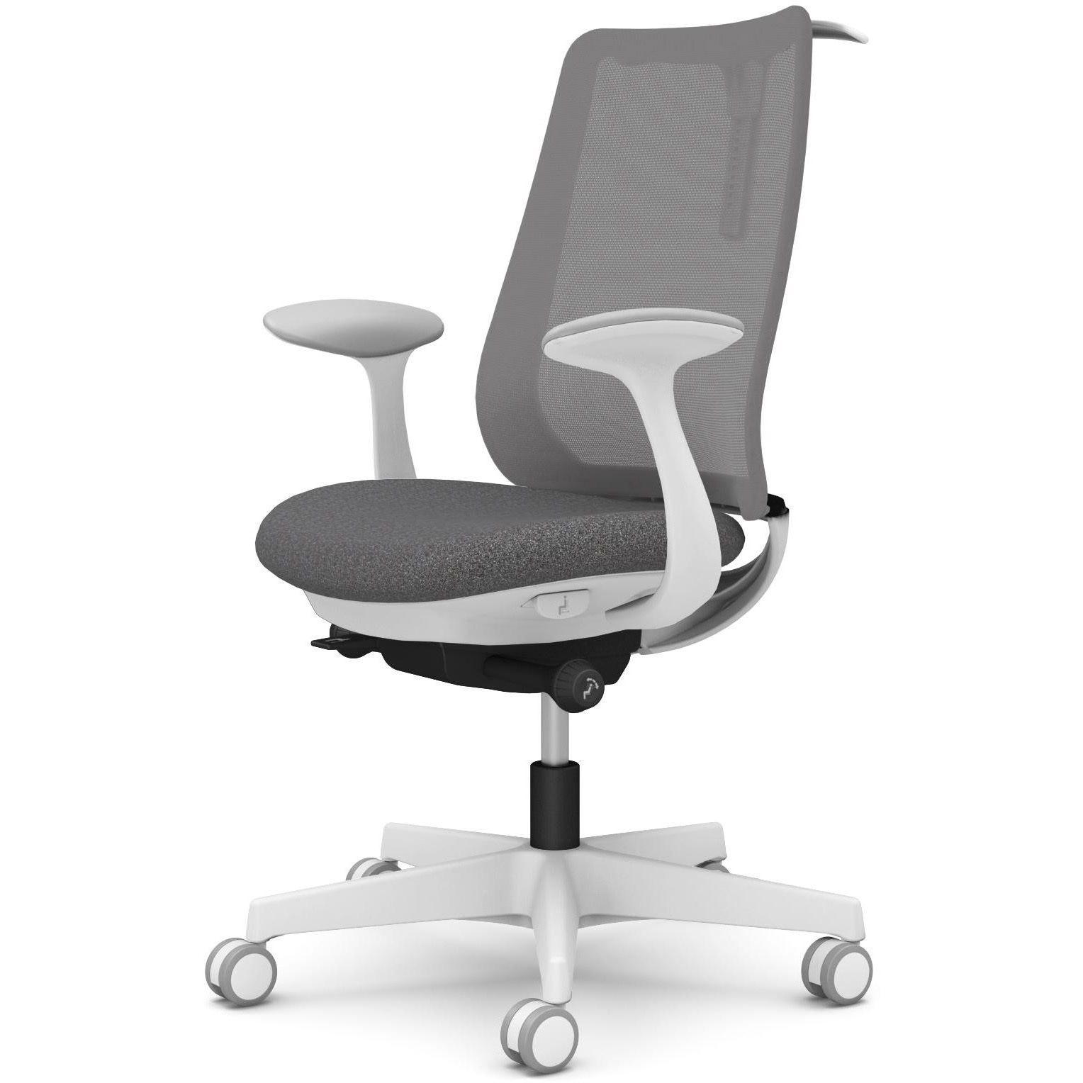 CF22ZW F1K0 ポータムシリーズ/固定肘/背メッシュ/スタンダードタイプ/ホワイトボディ/ハンガー有/ランバー無/ウレタンキャスター 1脚 オカムラ(岡村製作所) 【通販モノタロウ】