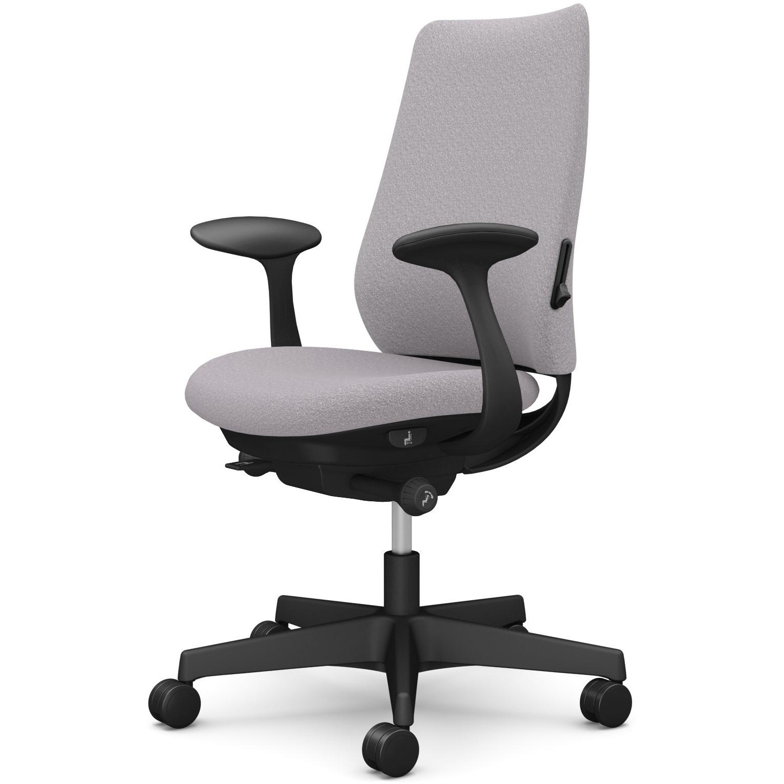 CF23XS FXW1 ポータムシリーズ/固定肘/背クッション/スタンダードタイプ/ブラックボディ/ハンガー無/ランバー有/ナイロンキャスター 1脚 オカムラ(岡村製作所) 【通販モノタロウ】