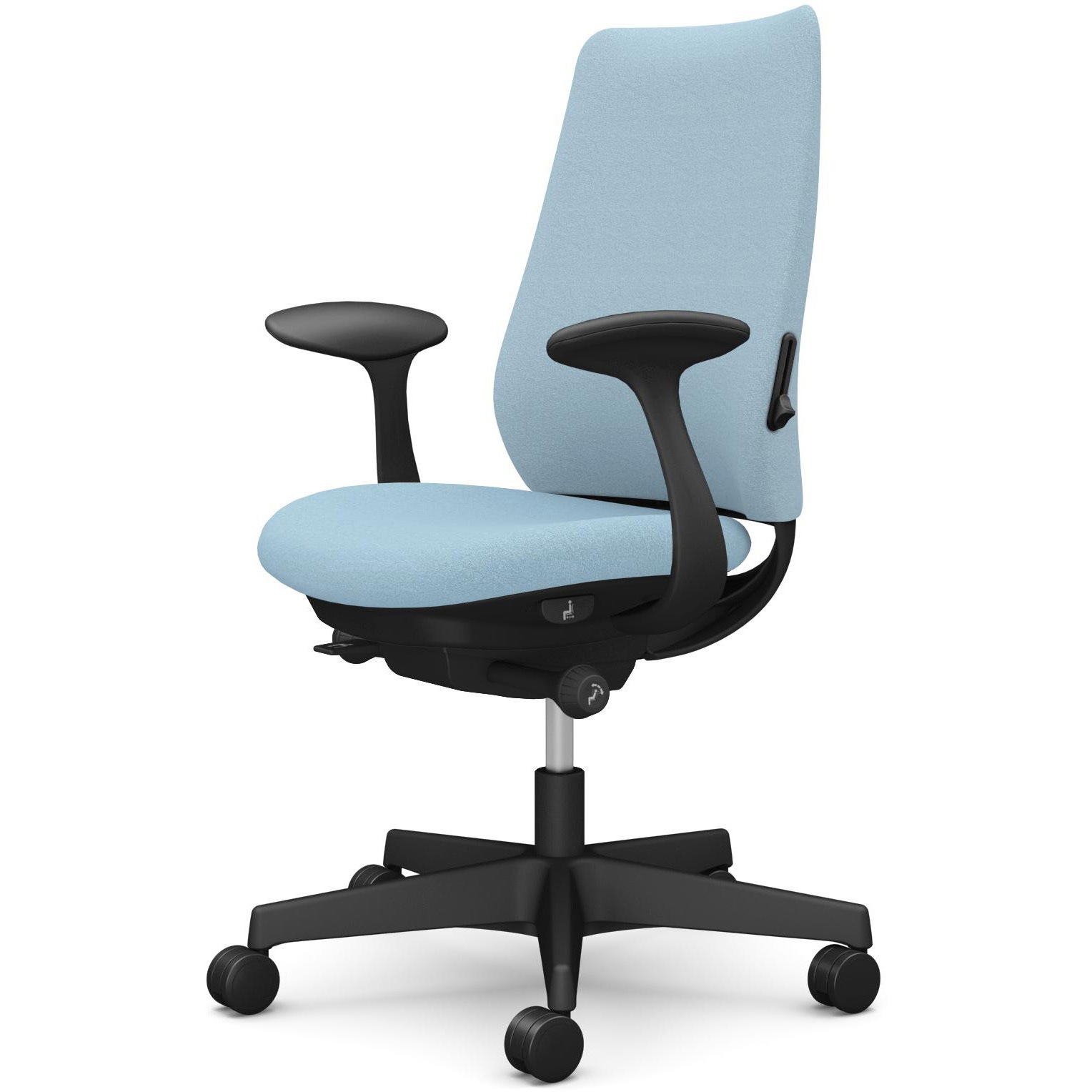 CF23XS FXW9 ポータムシリーズ/固定肘/背クッション/スタンダードタイプ/ブラックボディ/ハンガー無/ランバー有/ナイロンキャスター 1脚 オカムラ(岡村製作所) 【通販モノタロウ】