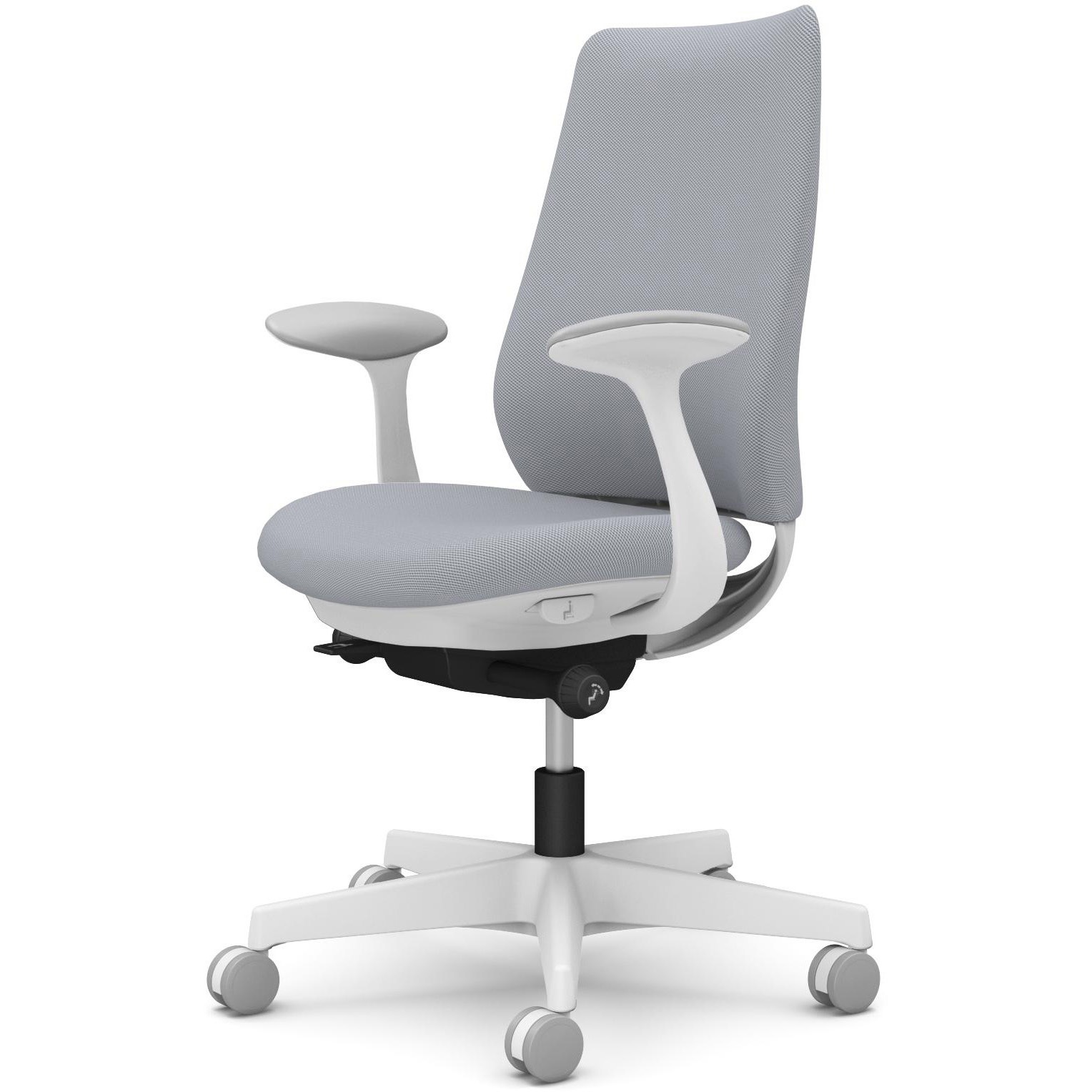 CF23XW FRU3 ポータムシリーズ/固定肘/背クッション/スタンダードタイプ/ホワイトボディ/ハンガー無/ランバー無/ナイロンキャスター 1脚 オカムラ(岡村製作所) 【通販モノタロウ】