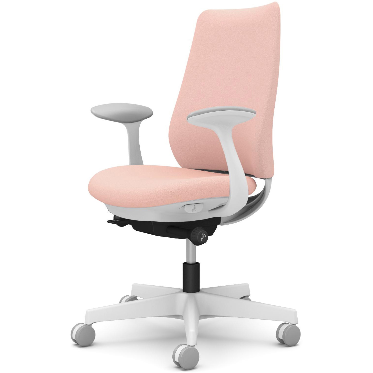 CF23XW FXW8 ポータムシリーズ/固定肘/背クッション/スタンダードタイプ/ホワイトボディ/ハンガー無/ランバー無/ナイロンキャスター 1脚 オカムラ(岡村製作所) 【通販モノタロウ】