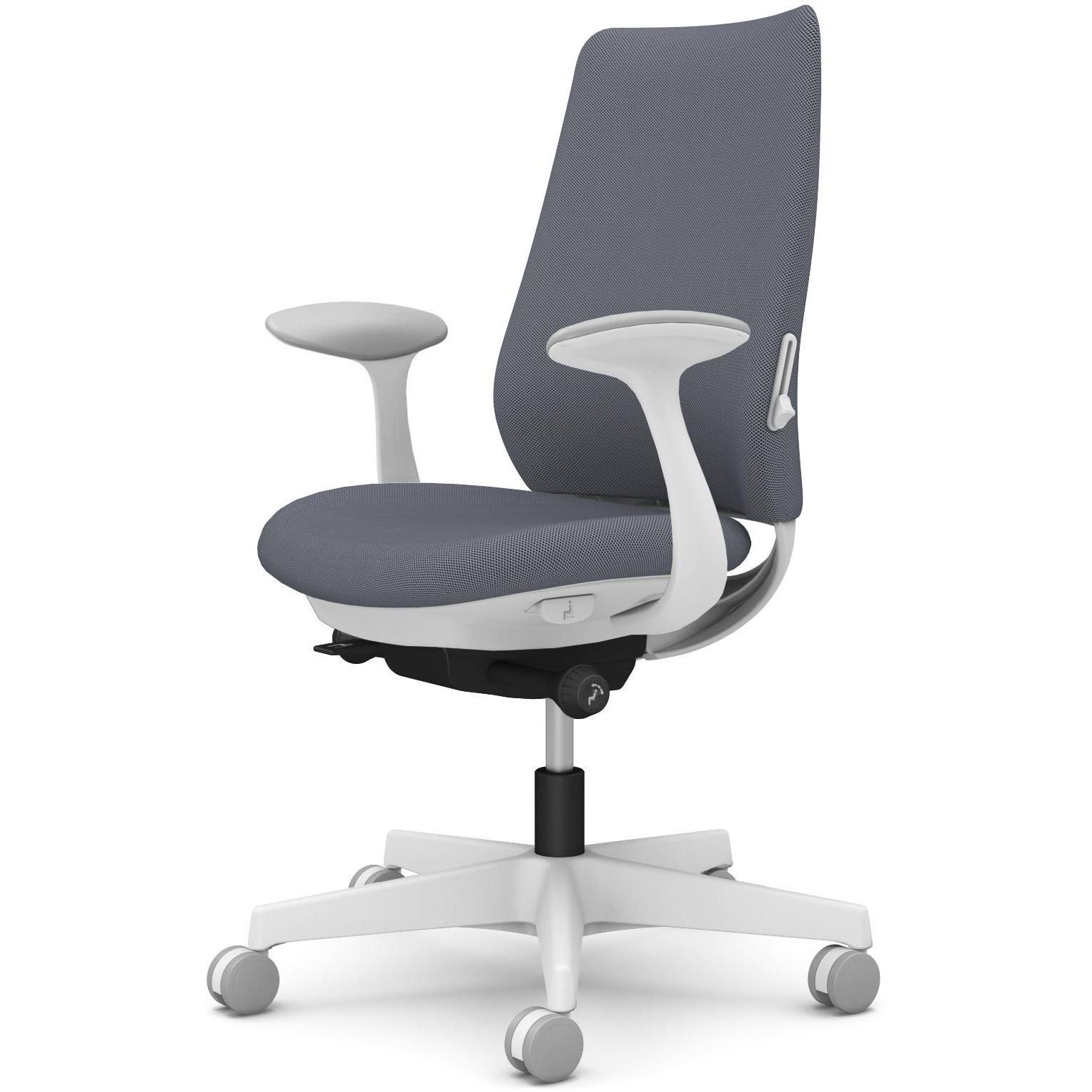 CF23XZ FRU2 ポータムシリーズ/固定肘/背クッション/スタンダードタイプ/ホワイトボディ/ハンガー無/ランバー有/ナイロンキャスター 1脚 オカムラ(岡村製作所) 【通販モノタロウ】 43,537円