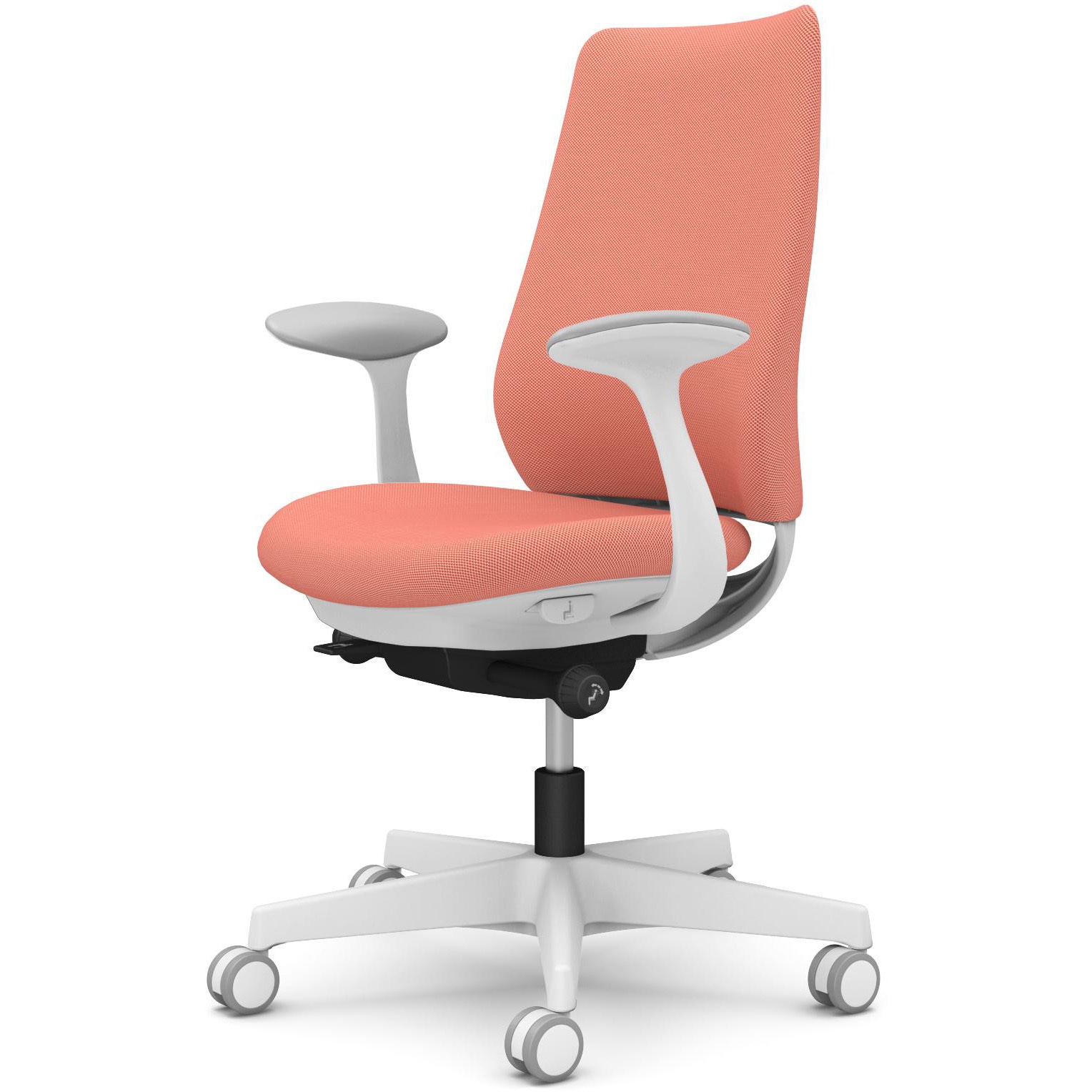 CF23ZW FRU9 ポータムシリーズ/固定肘/背クッション/スタンダードタイプ/ホワイトボディ/ハンガー無/ランバー無/ウレタンキャスター 1脚 オカムラ(岡村製作所) 【通販モノタロウ】 40,937円