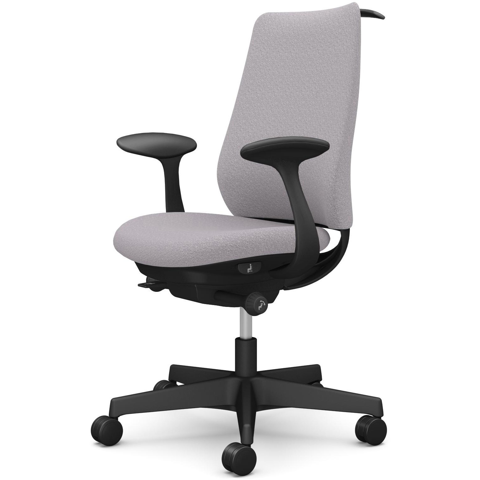 CF24XR FXW1 ポータムシリーズ/固定肘/背クッション/スタンダードタイプ/ブラックボディ/ハンガー有/ランバー無/ナイロンキャスター 1脚 オカムラ(岡村製作所) 【通販モノタロウ】