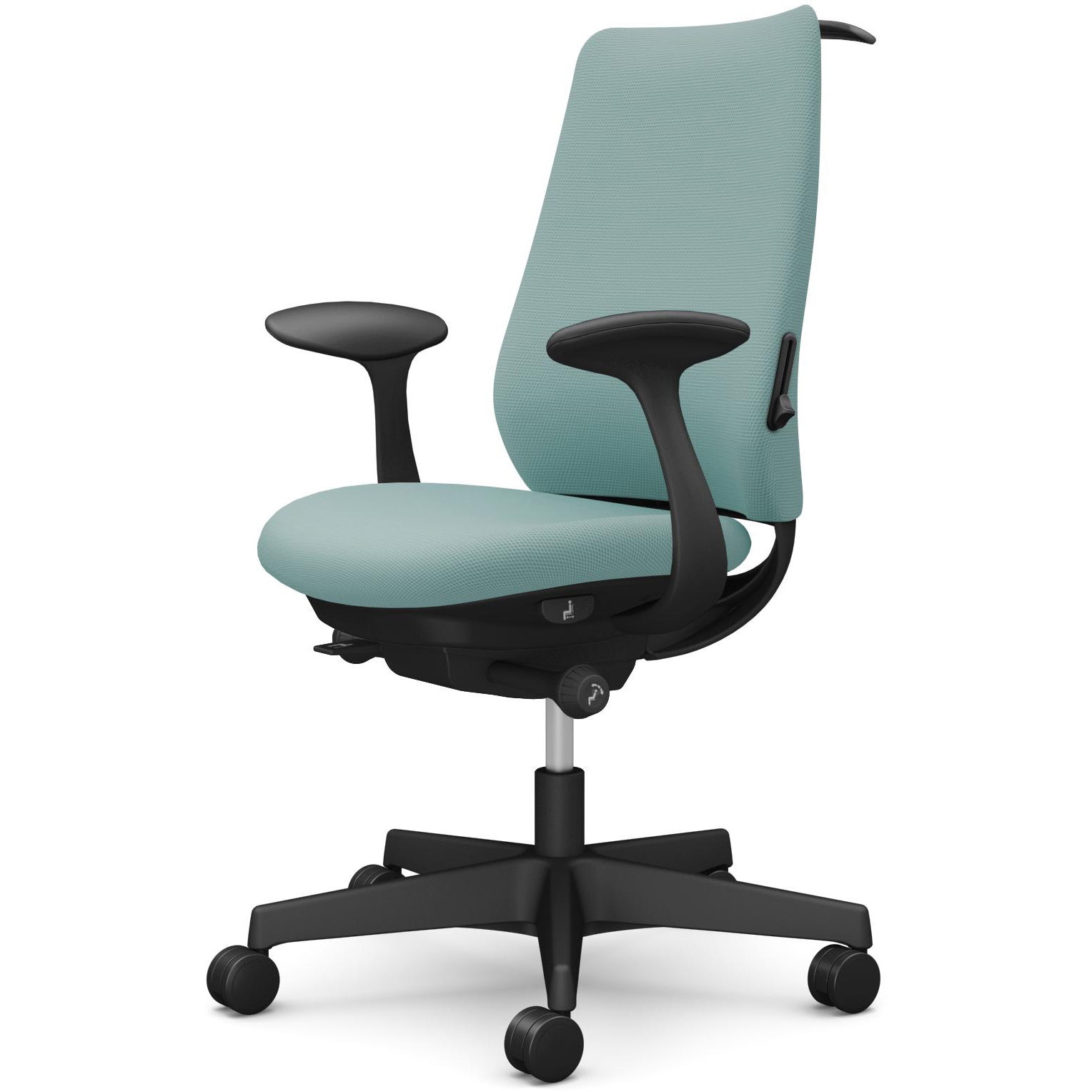 CF24XS FSG7 ポータムシリーズ/固定肘/背クッション/スタンダードタイプ/ブラックボディ/ハンガー有/ランバー有/ナイロンキャスター 1脚 オカムラ(岡村製作所) 【通販モノタロウ】