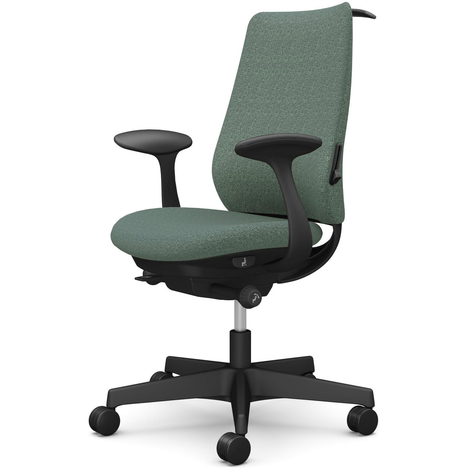 CF24XS FXW5 ポータムシリーズ/固定肘/背クッション/スタンダードタイプ/ブラックボディ/ハンガー有/ランバー有/ナイロンキャスター 1脚 オカムラ(岡村製作所) 【通販モノタロウ】 46,788円