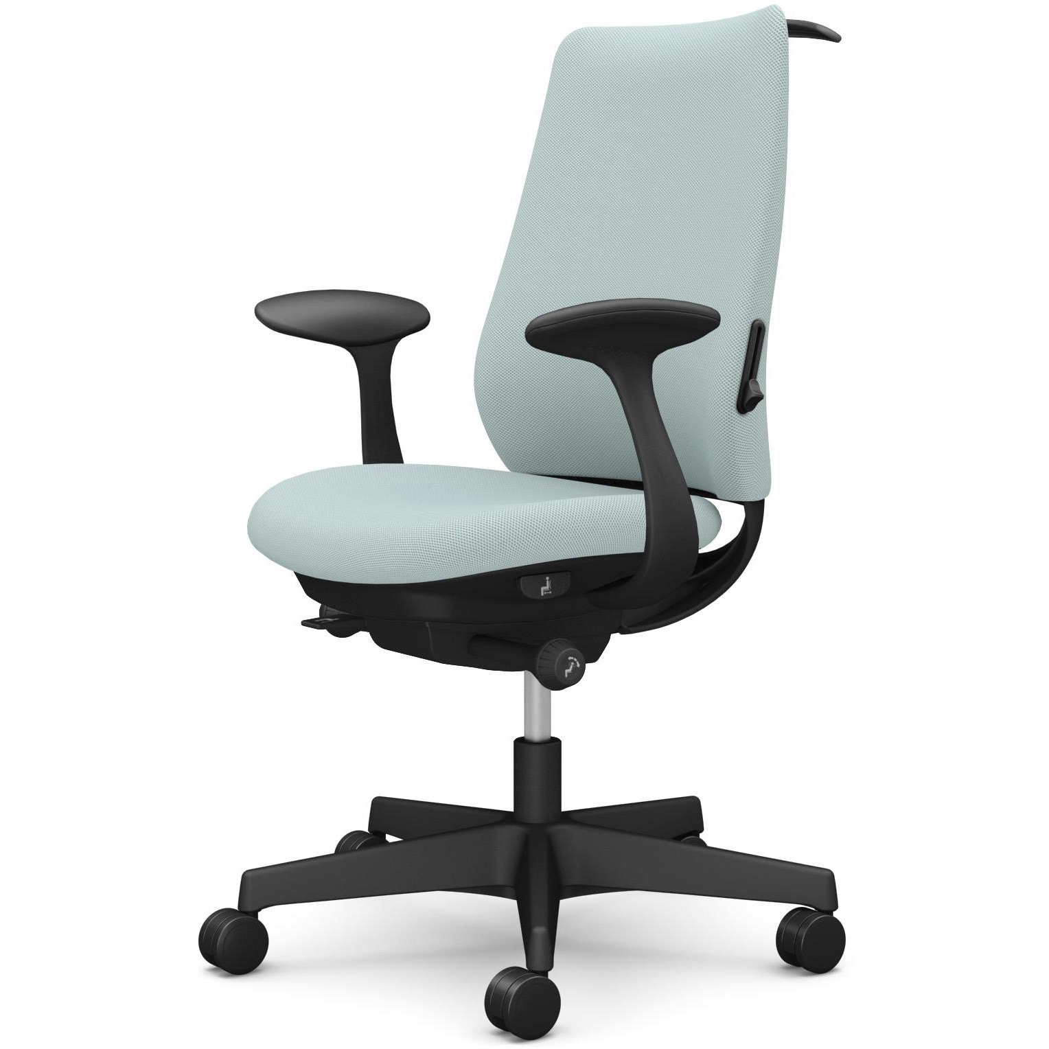 CF24ZS FRU6 ポータムシリーズ/固定肘/背クッション/スタンダードタイプ/ブラックボディ/ハンガー有/ランバー有/ウレタンキャスター 1脚 オカムラ(岡村製作所) 【通販モノタロウ】