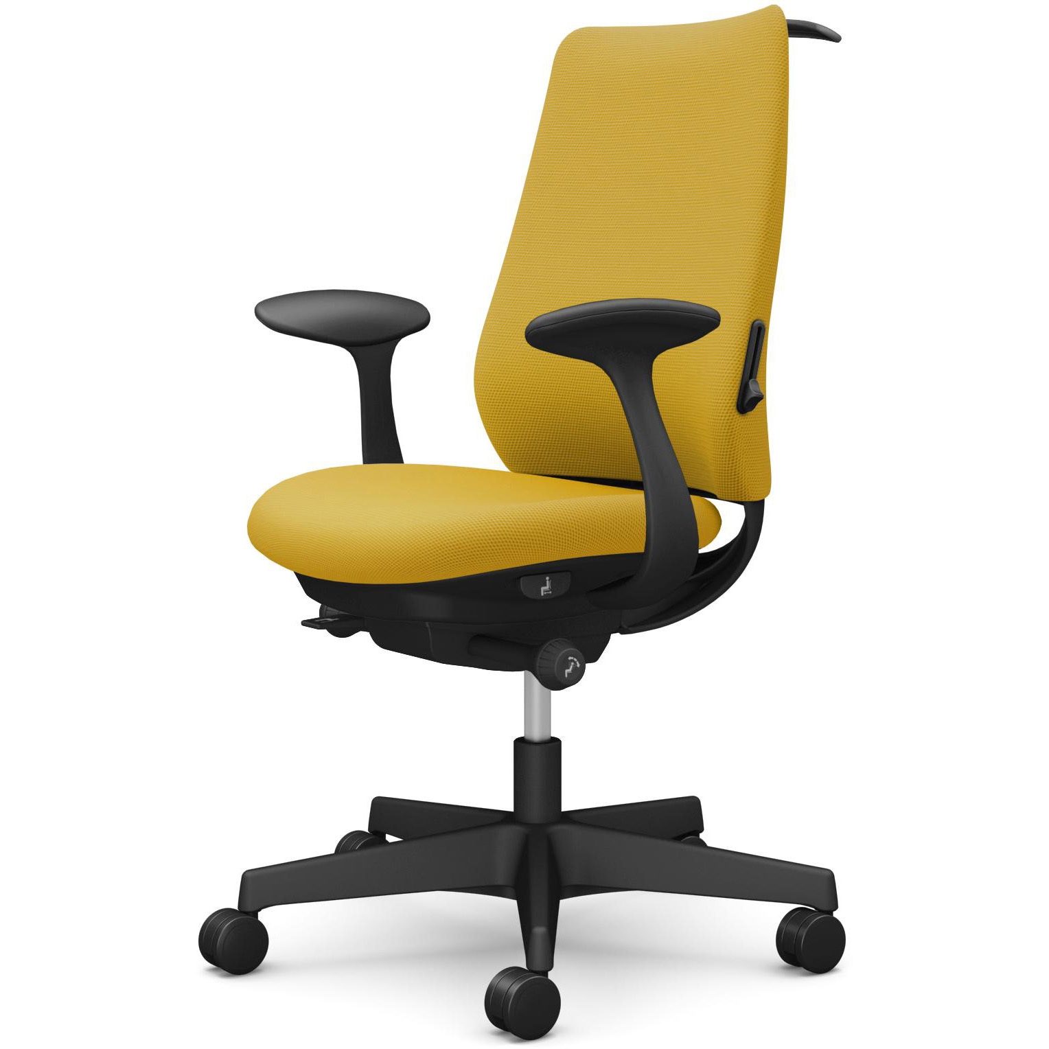 CF24ZS FSG9 ポータムシリーズ/固定肘/背クッション/スタンダードタイプ/ブラックボディ/ハンガー有/ランバー有/ウレタンキャスター 1脚 オカムラ(岡村製作所) 【通販モノタロウ】 47,388円